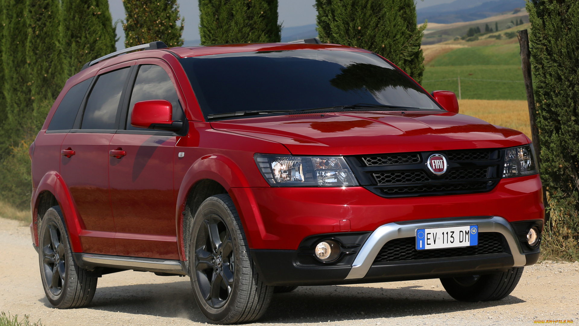 автомобили, fiat, 345, 2014г, красный, freemont, cross