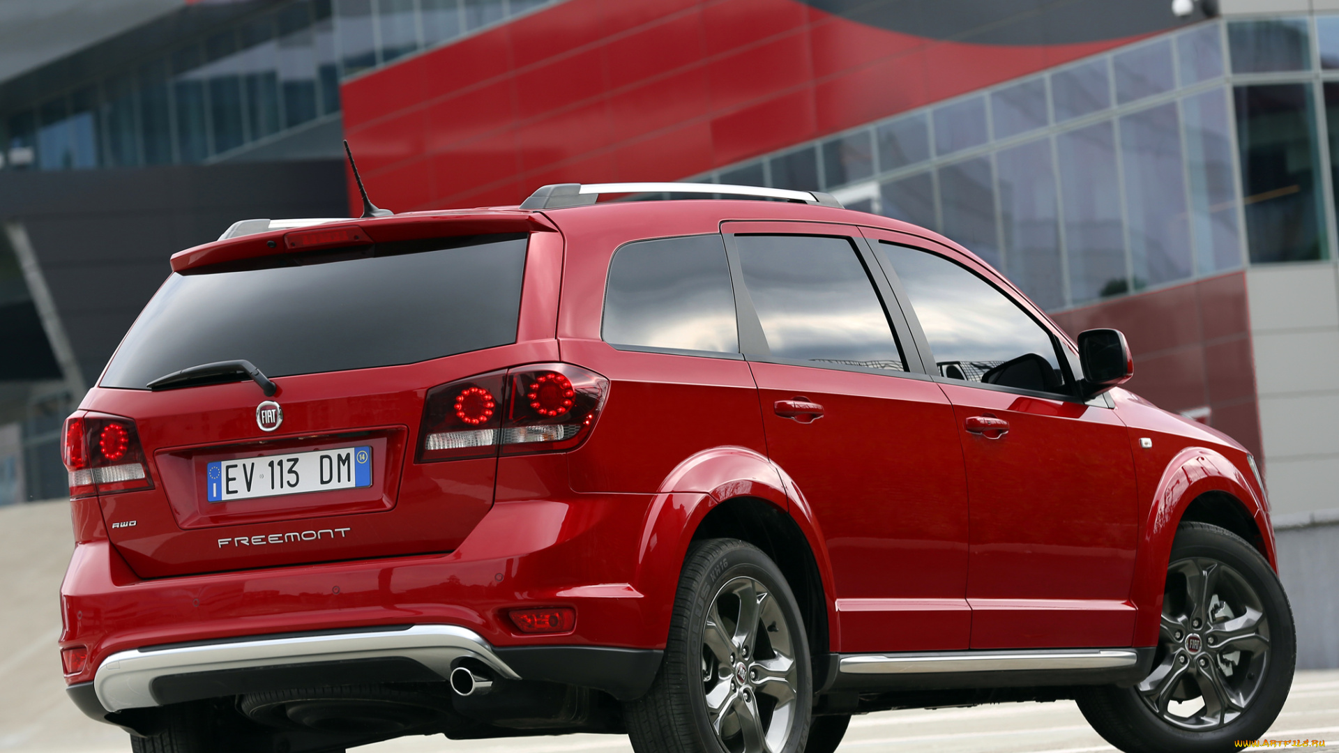 автомобили, fiat, cross, freemont, 345, 2014г, красный