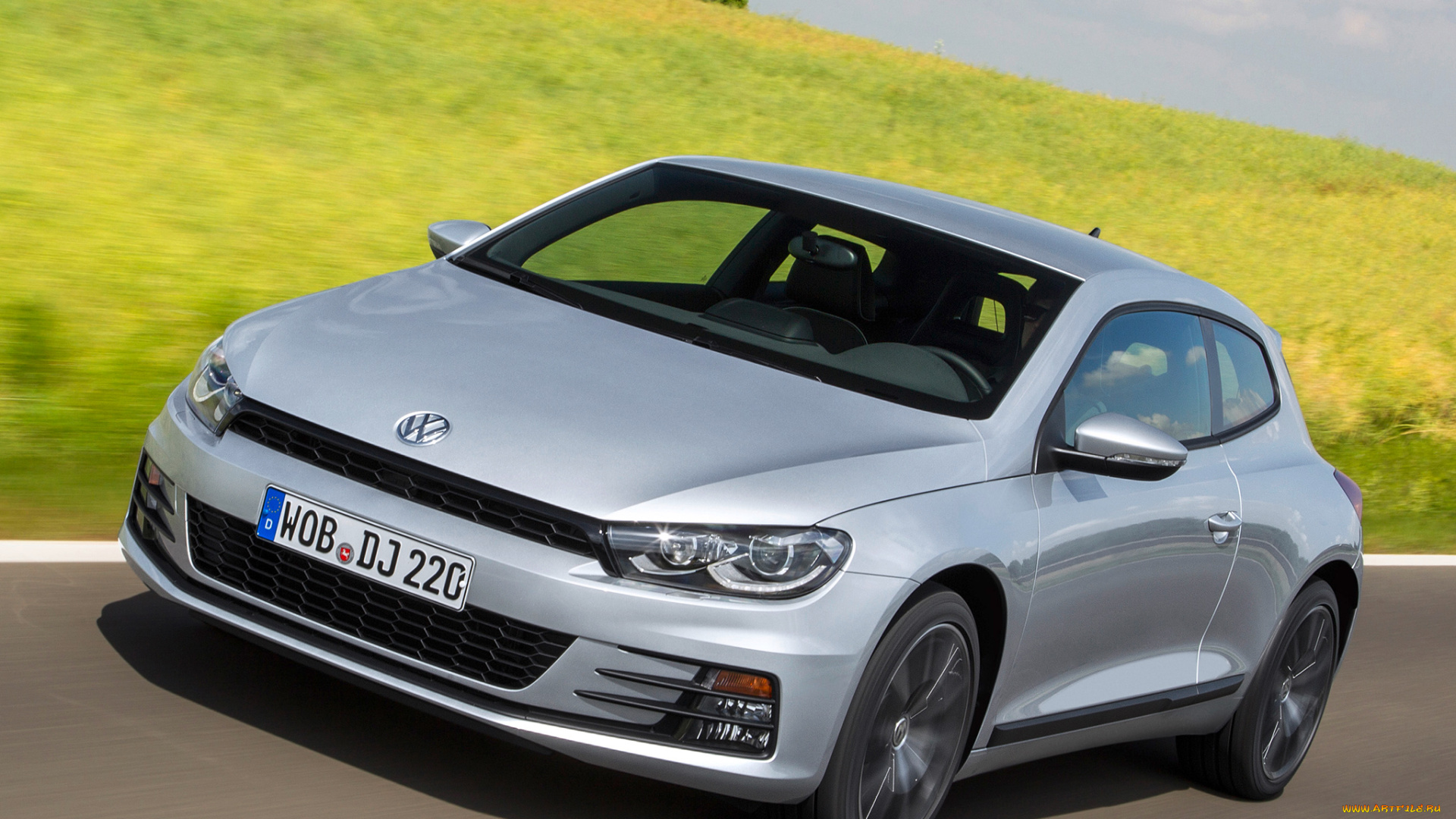 автомобили, volkswagen, 2014г, scirocco, серый