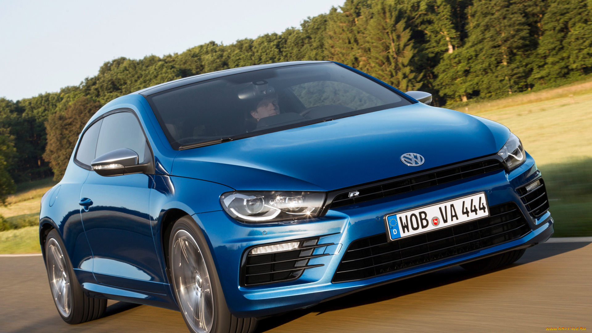 автомобили, volkswagen, синий, 2014г, scirocco, r