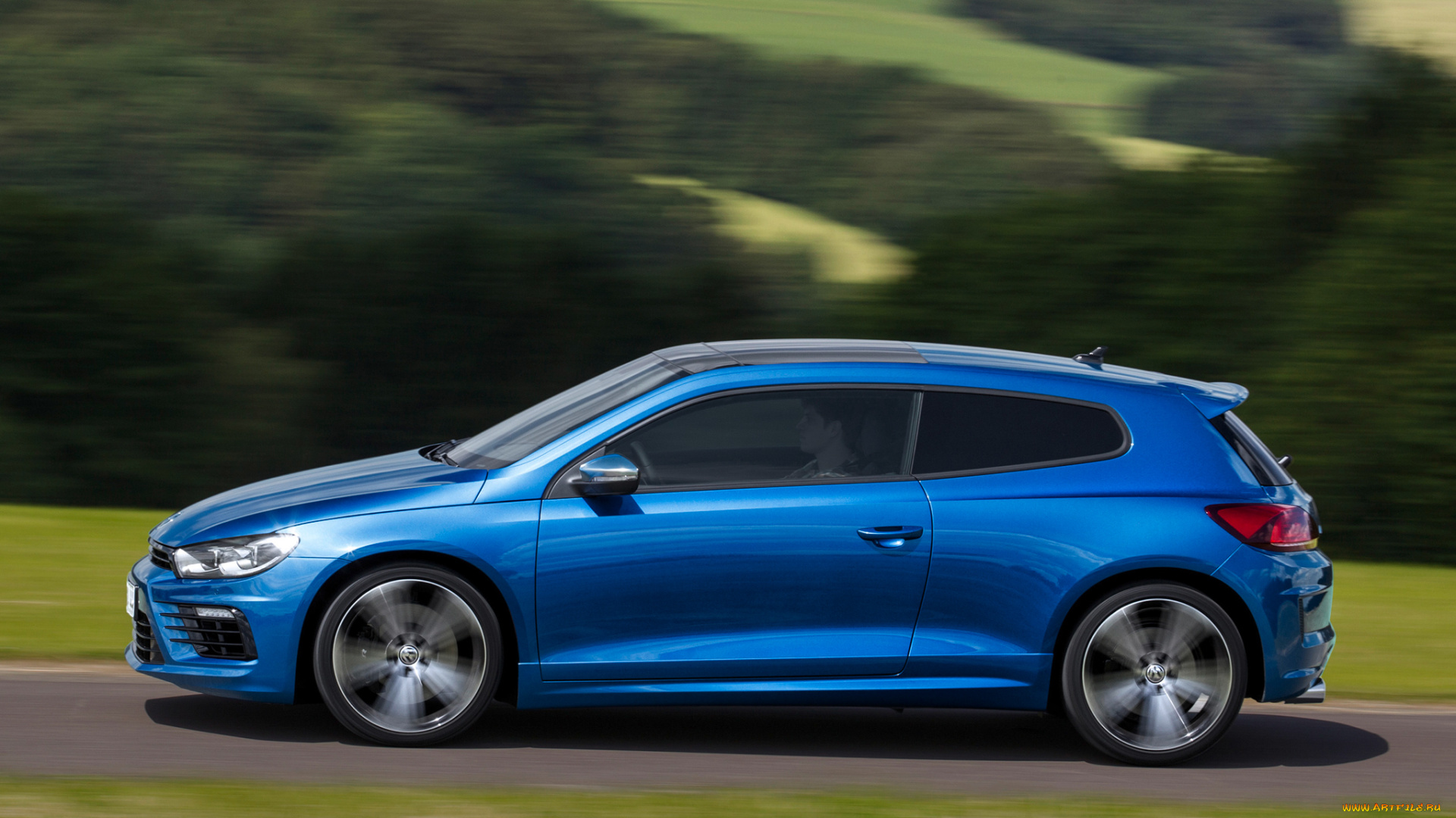 автомобили, volkswagen, синий, 2014г, scirocco, r