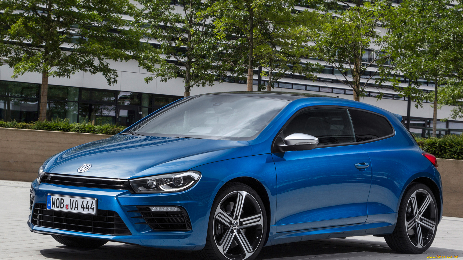 автомобили, volkswagen, синий, 2014г, scirocco, r