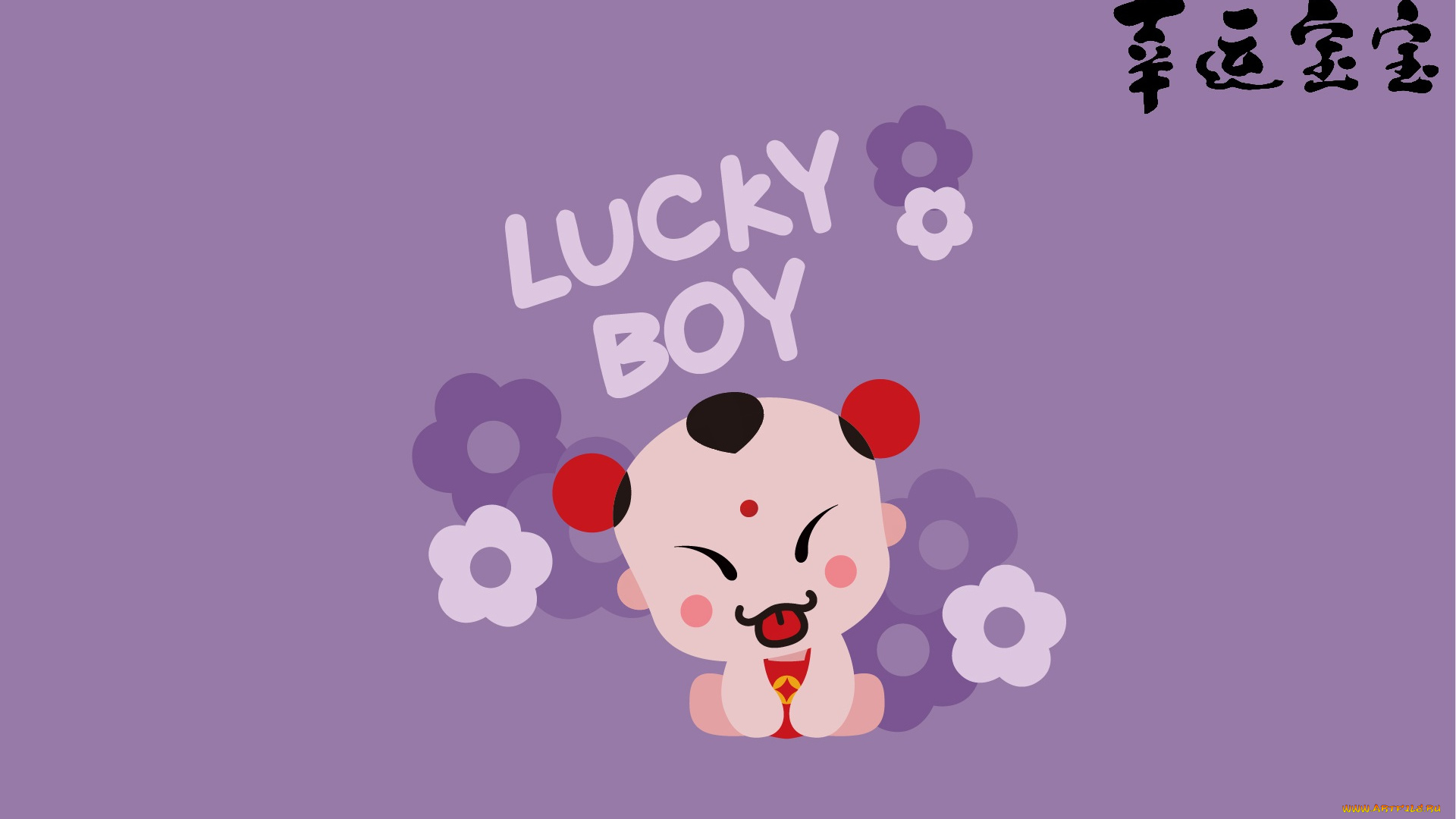 lucky, boy, векторная, графика, мультфильмы, фон