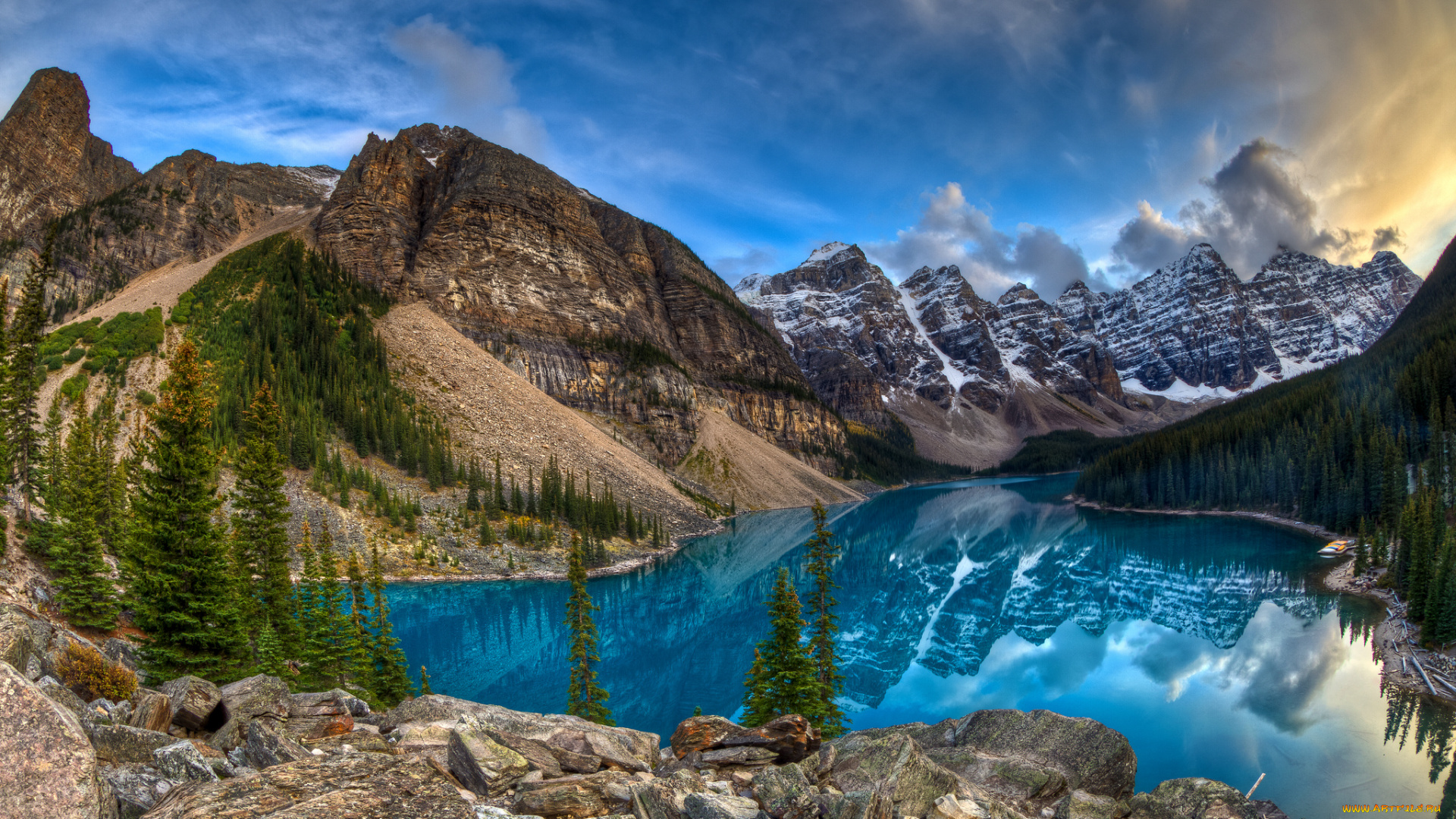 природа, реки, озера, река, лес, горы