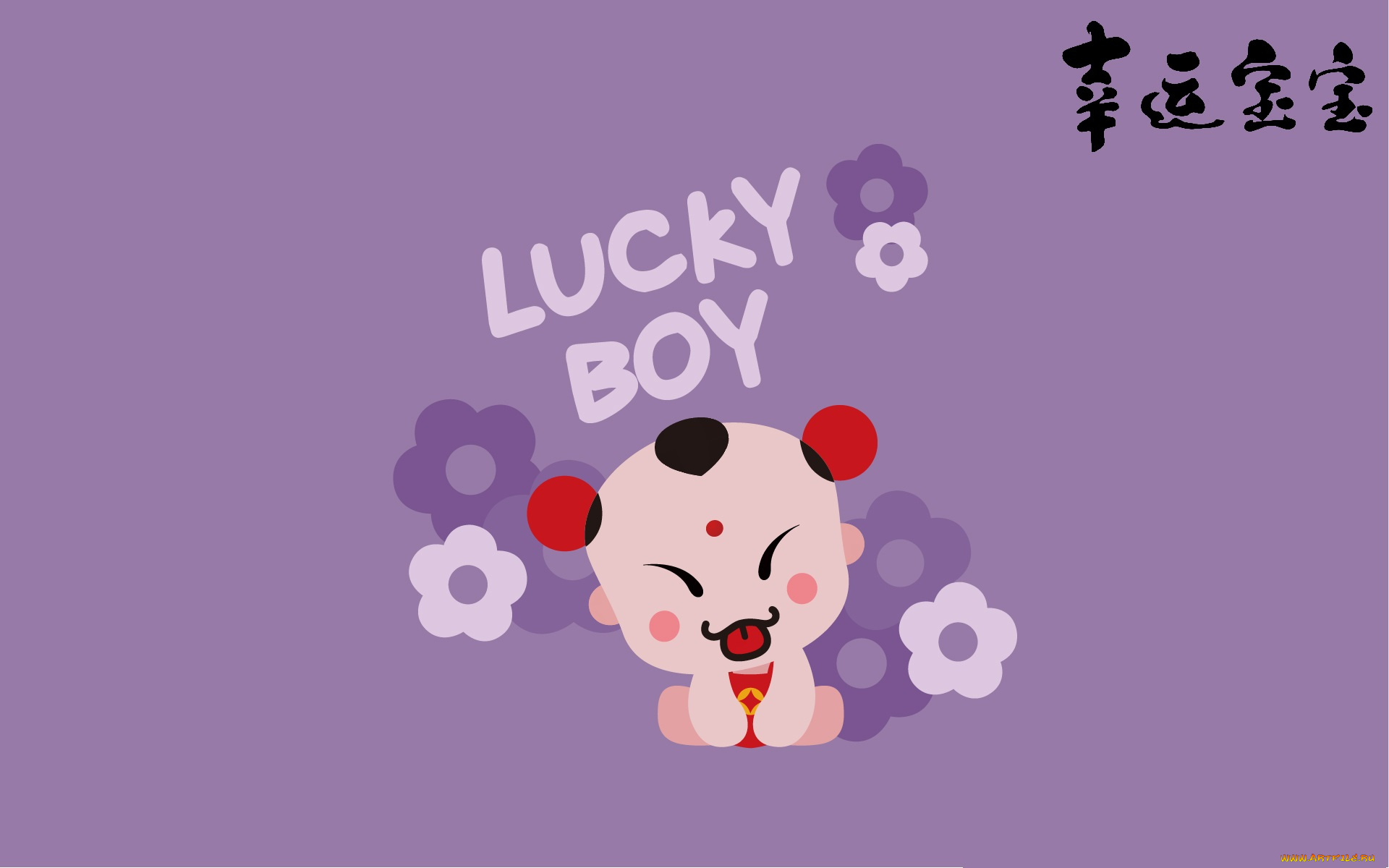 lucky, boy, векторная, графика, мультфильмы, фон