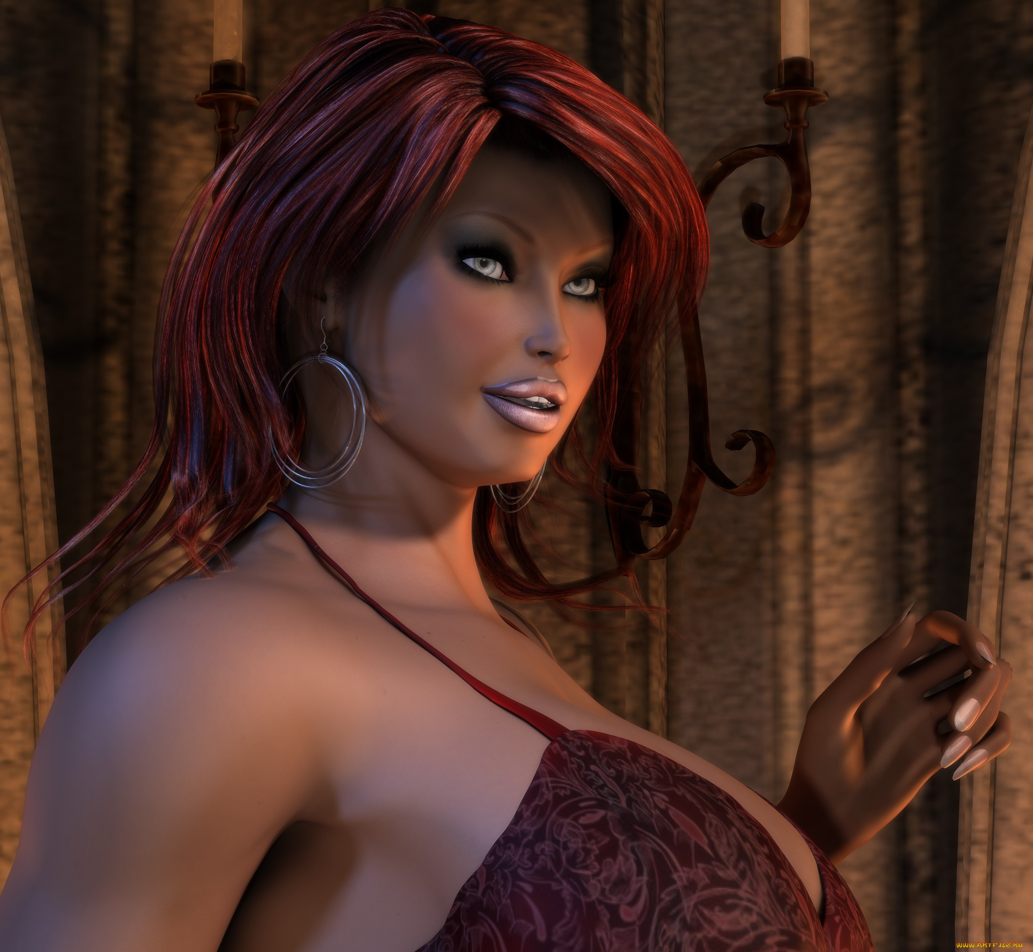 3д, графика, люди, , people, девушка, взгляд