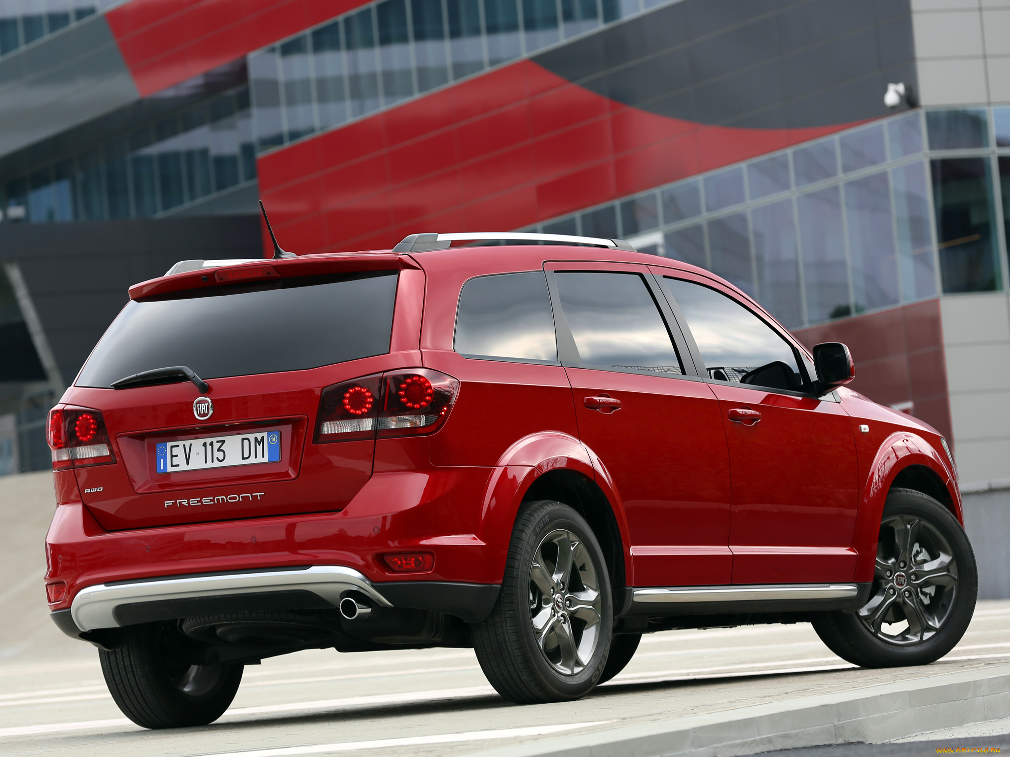 автомобили, fiat, cross, freemont, 345, 2014г, красный