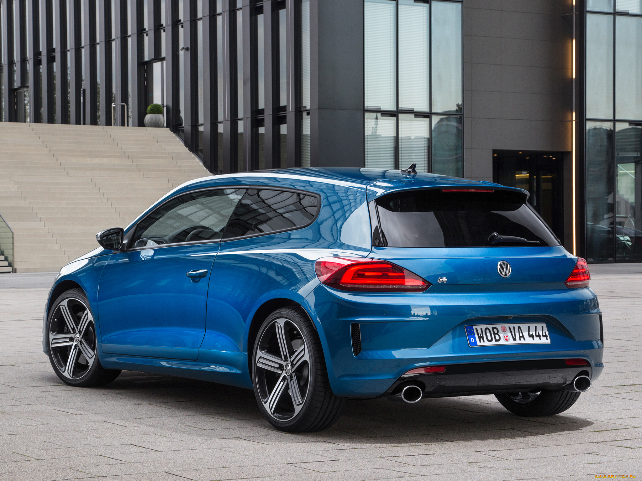 автомобили, volkswagen, синий, 2014г, scirocco, r