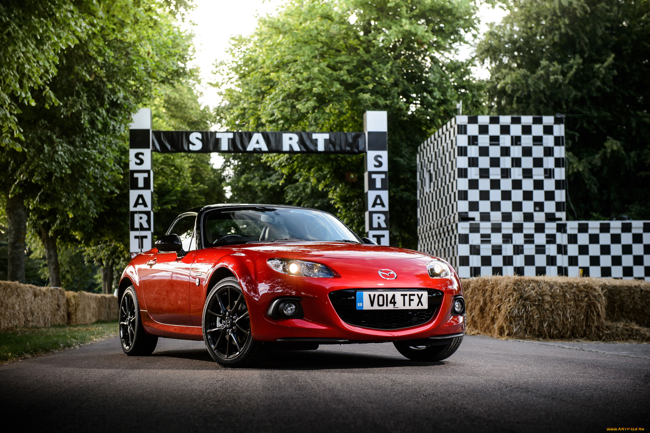2014, mazda, mx-5, автомобили, mazda, кабриолет, красный