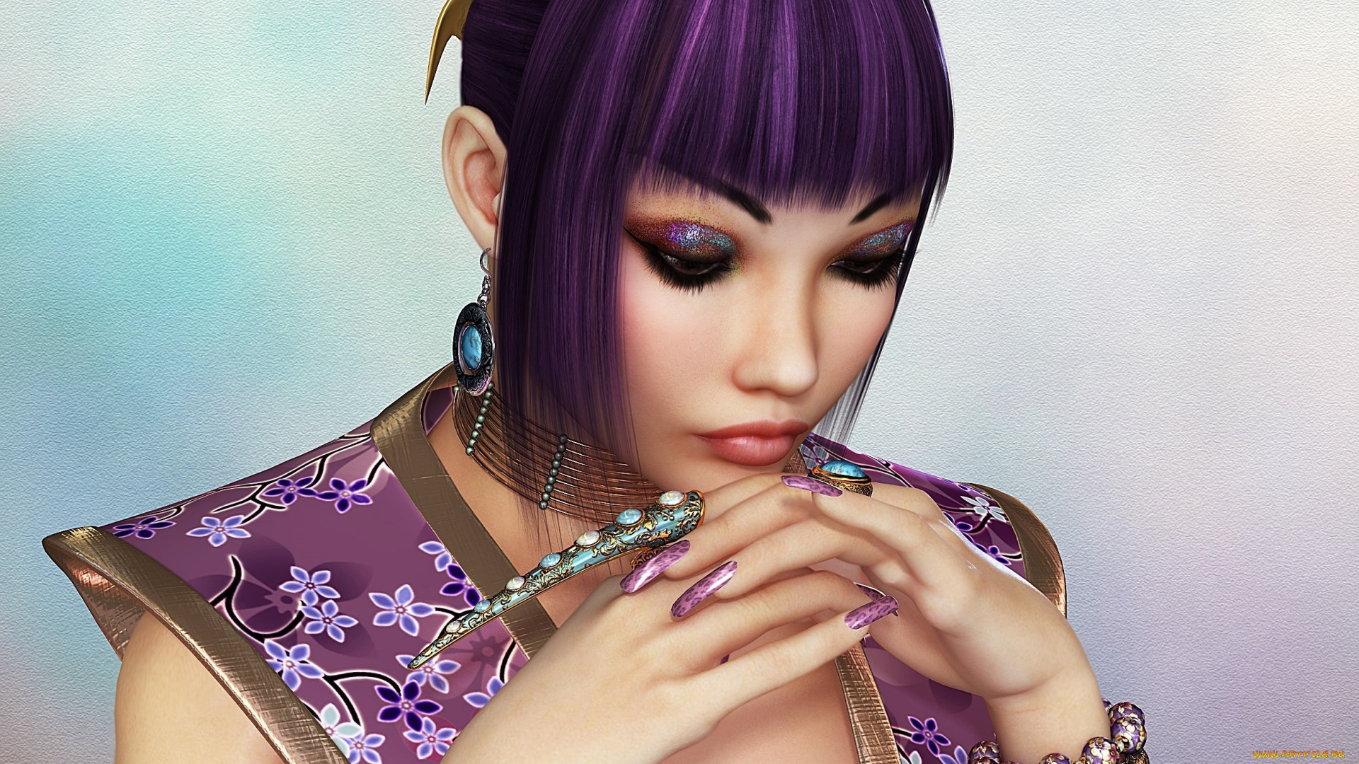 3д, графика, люди, , people, фон, взгляд, девушка