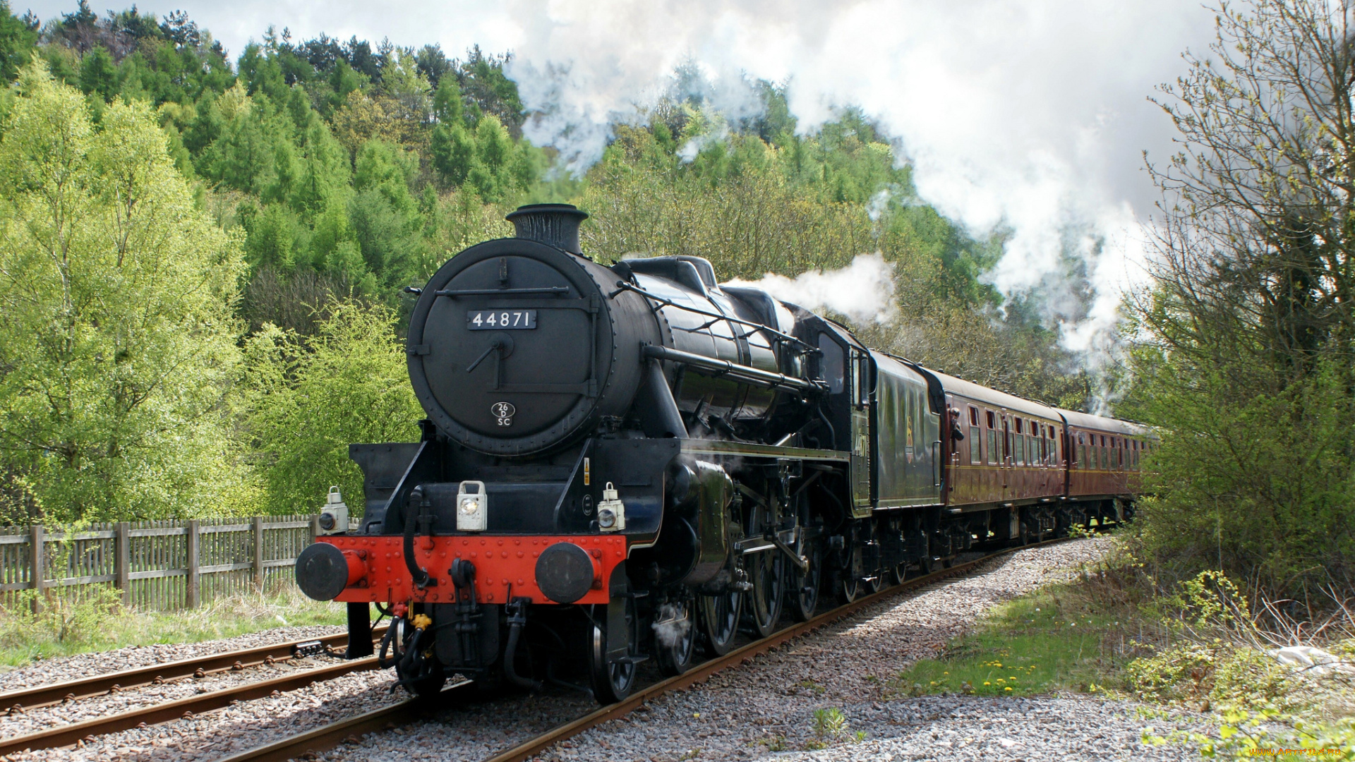 техника, паровозы, дорога, железная, паровоз, рельсы