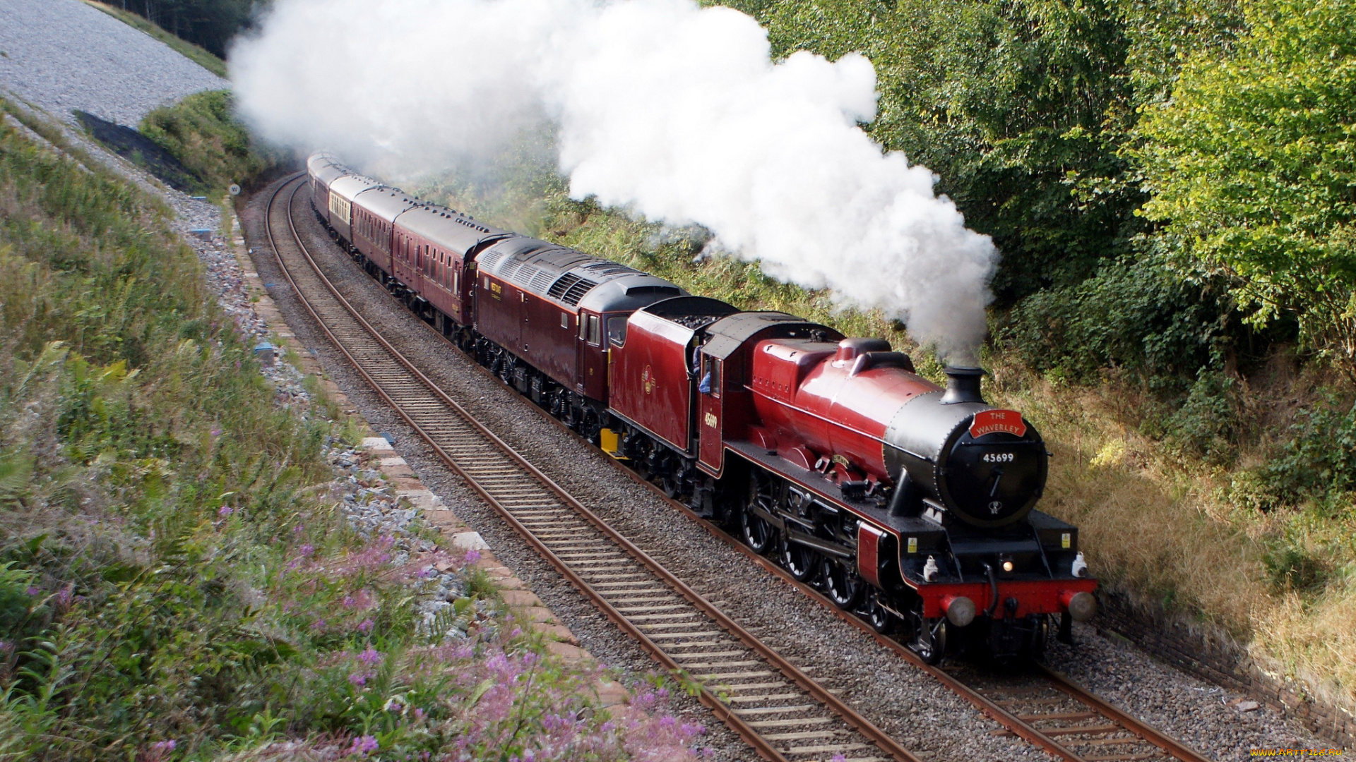 техника, паровозы, паровоз, дорога, железная, рельсы