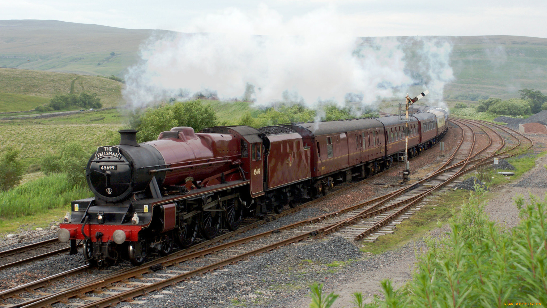 техника, паровозы, паровоз, рельсы, дорога, железная