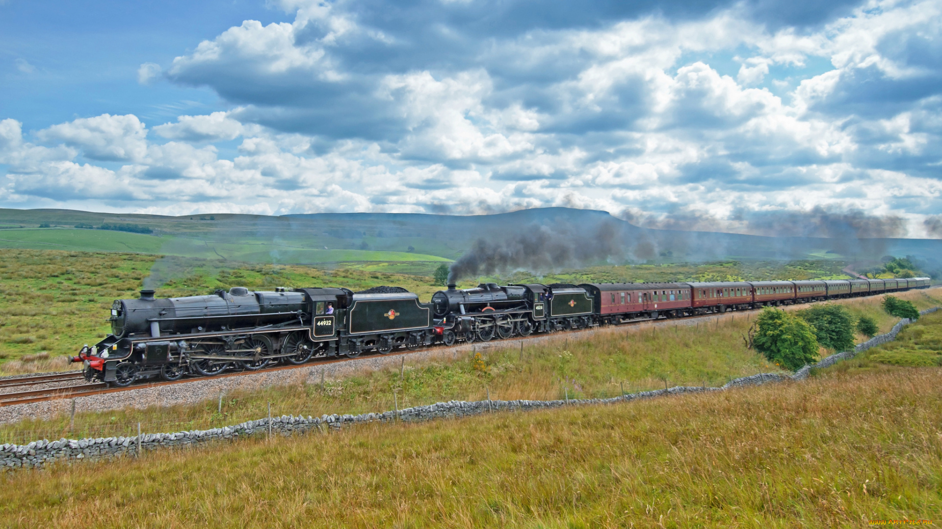 техника, паровозы, паровоз, железная, дорога, рельсы