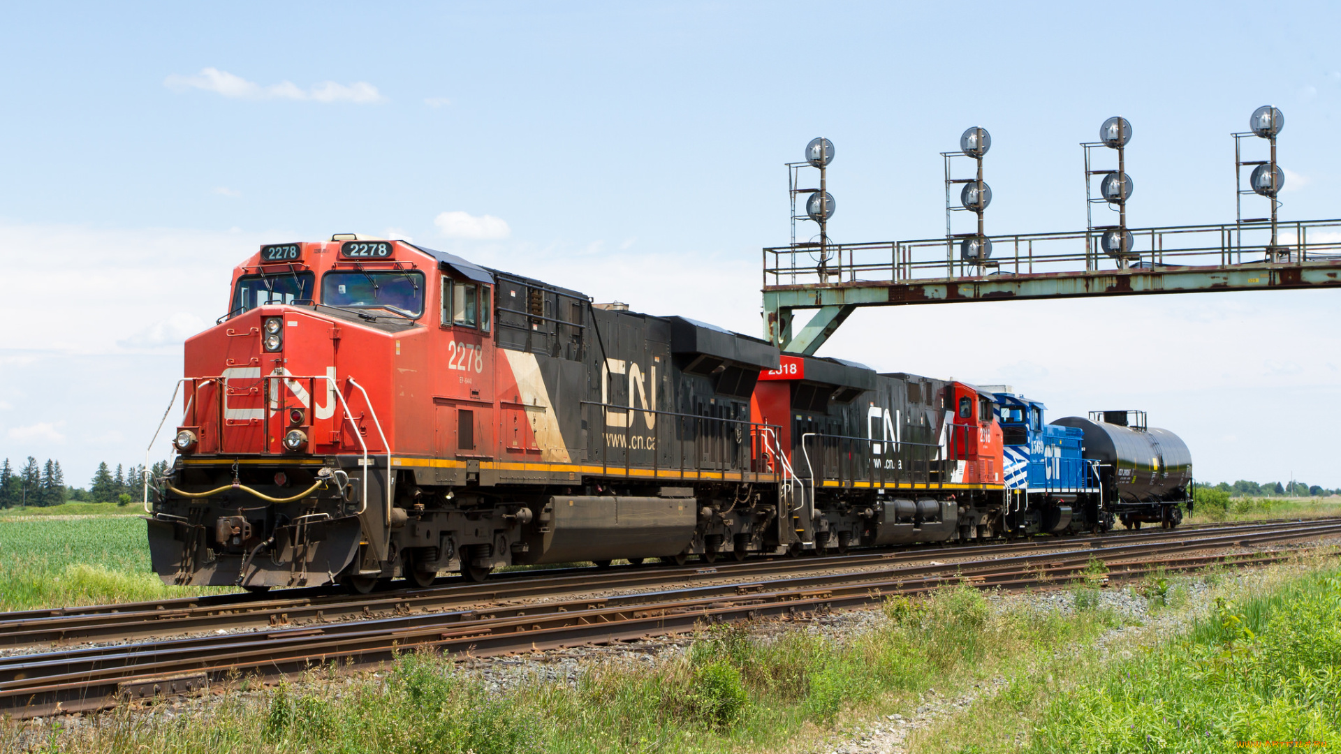 техника, поезда, локомотив, рельсы, состав, железная, дорога