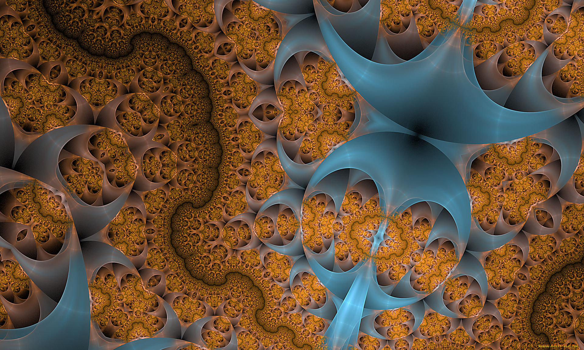 3д, графика, фракталы, , fractal, узор, цвета, фон