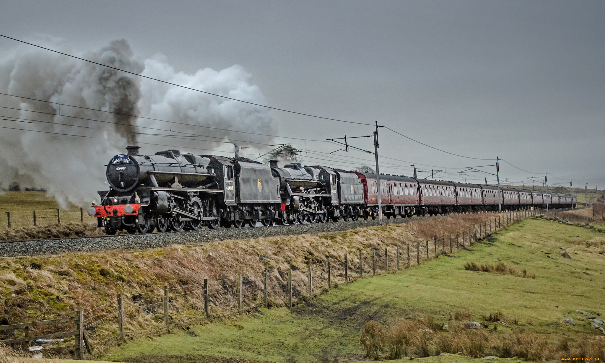 техника, паровозы, железная, дорога, рельсы, паровоз