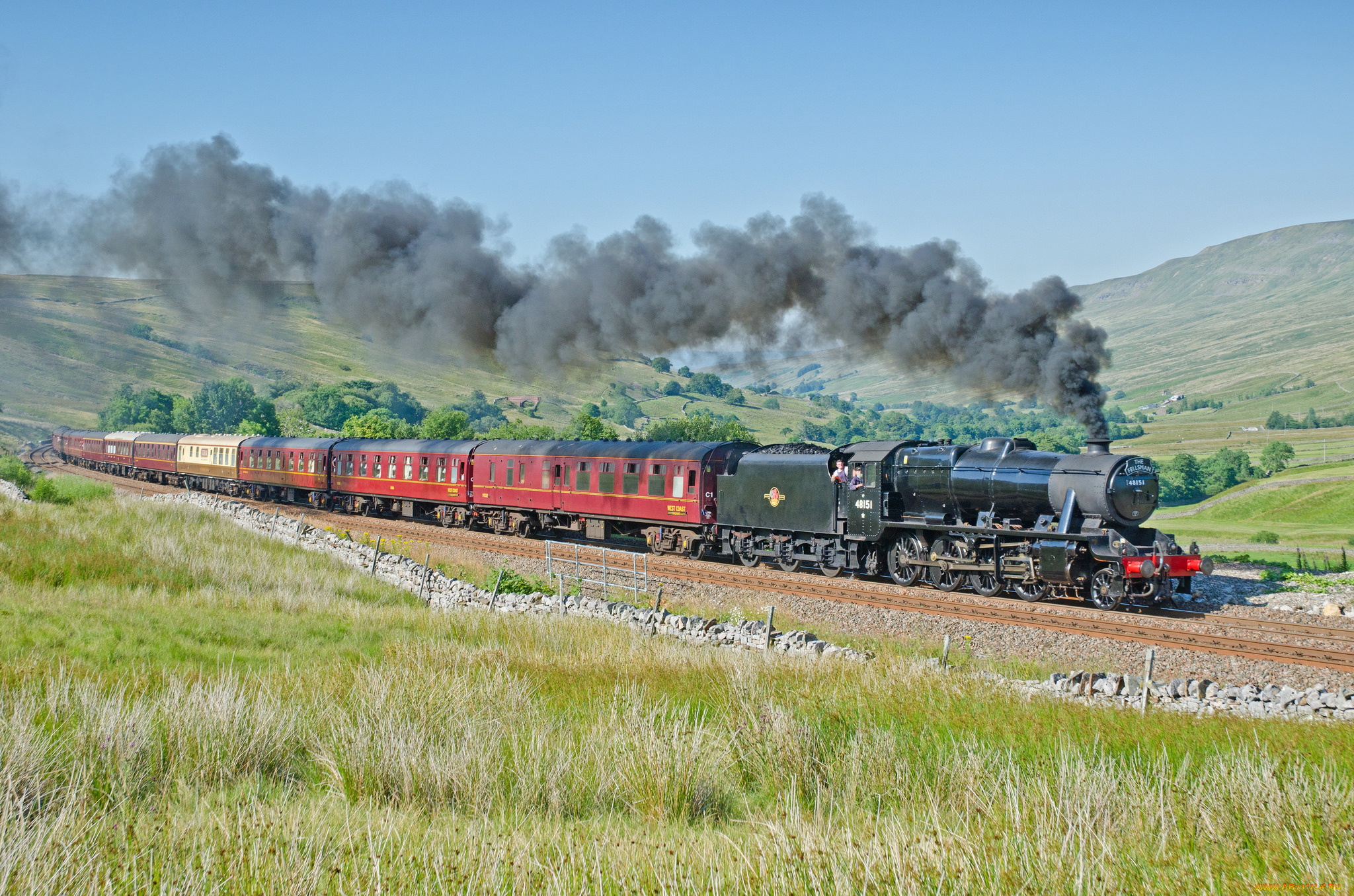 техника, паровозы, паровоз, железная, дорога, рельсы