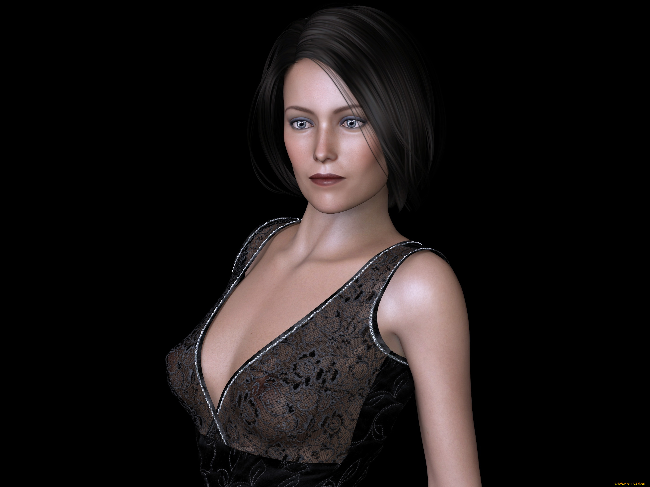 3д, графика, люди, , people, девушка, фон, взгляд