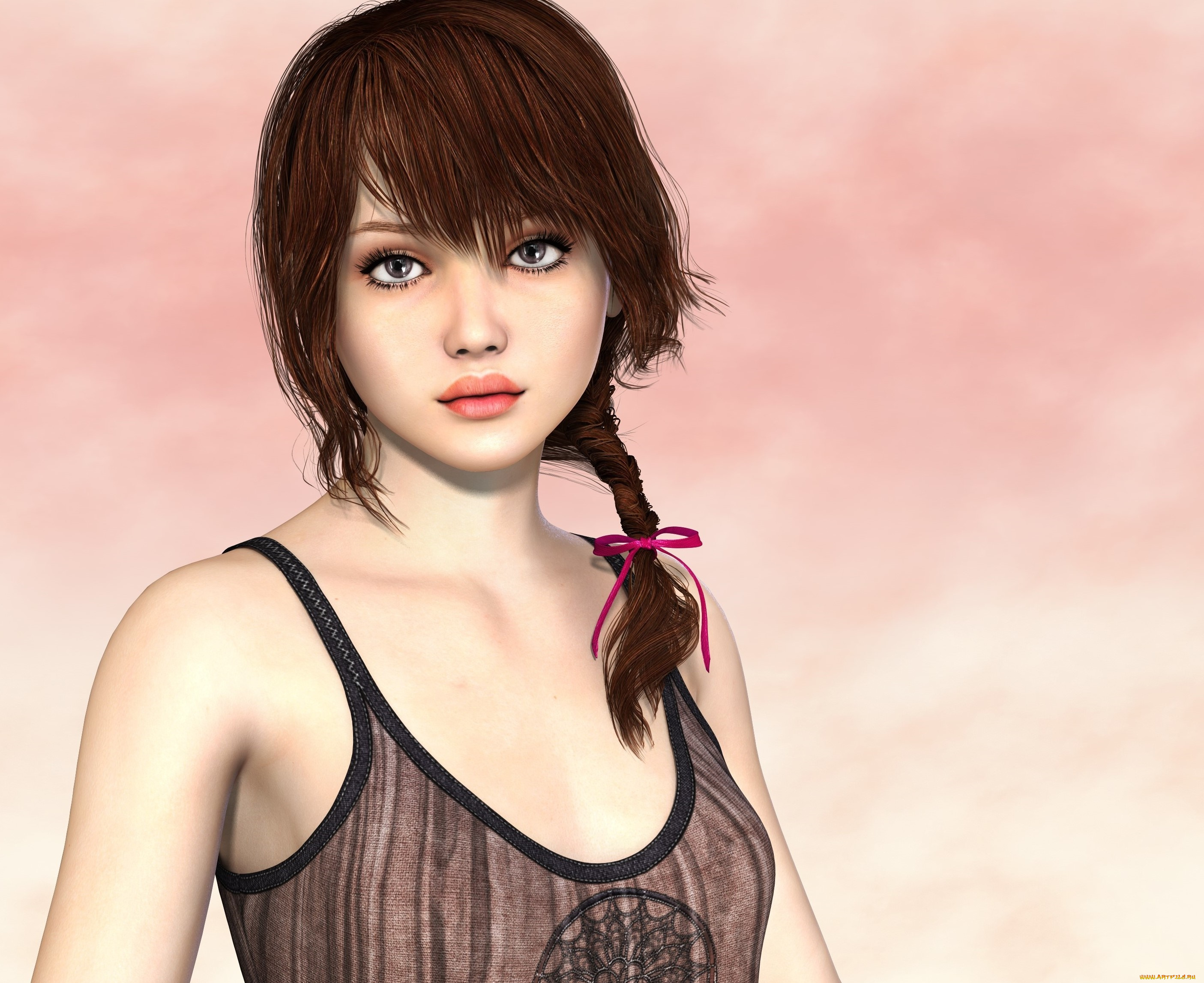 3д, графика, люди, , people, фон, взгляд, девушка