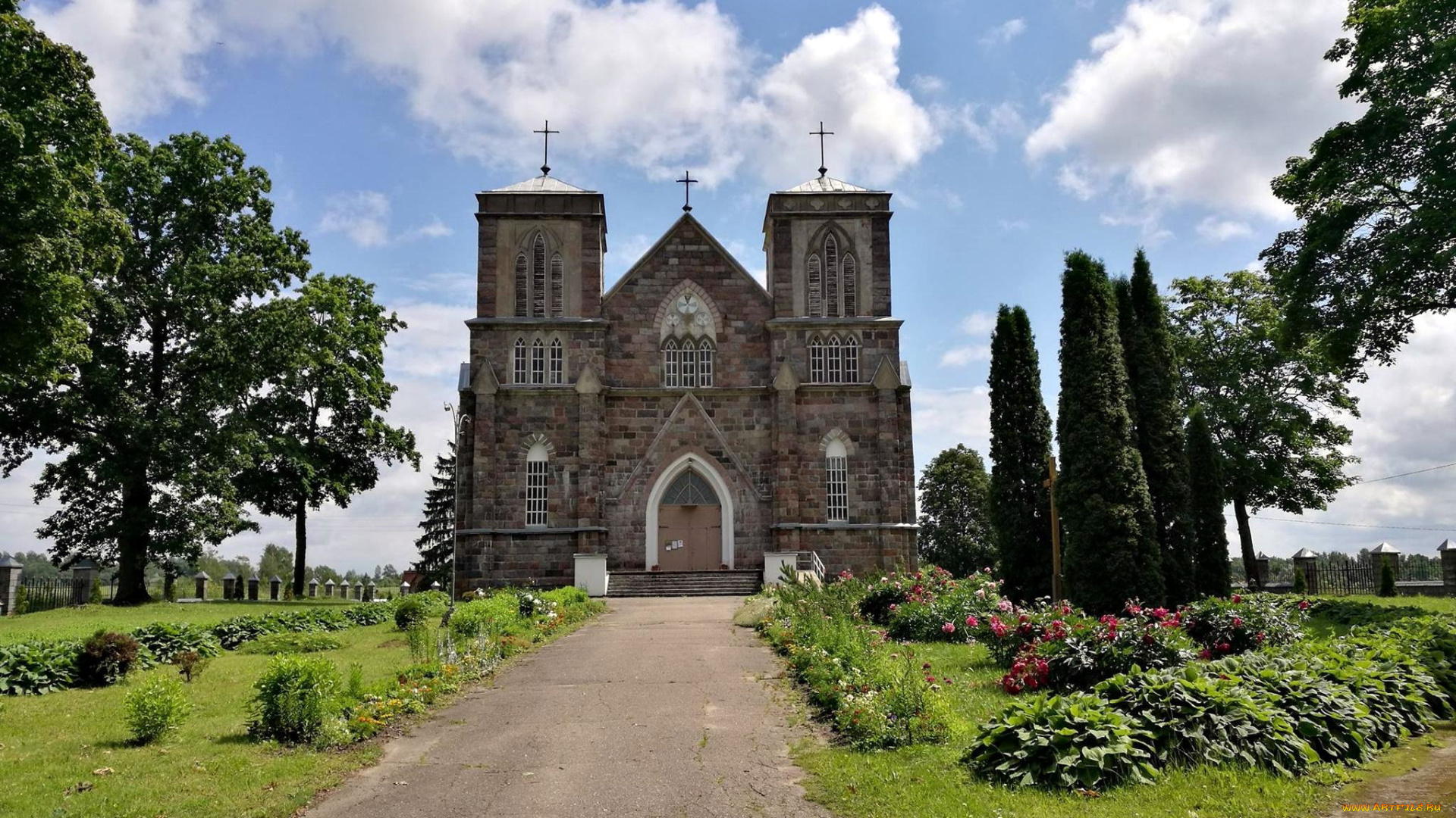 church, in, naujene, , latvia, города, -, католические, соборы, , костелы, , аббатства, church, in, naujene, latvia
