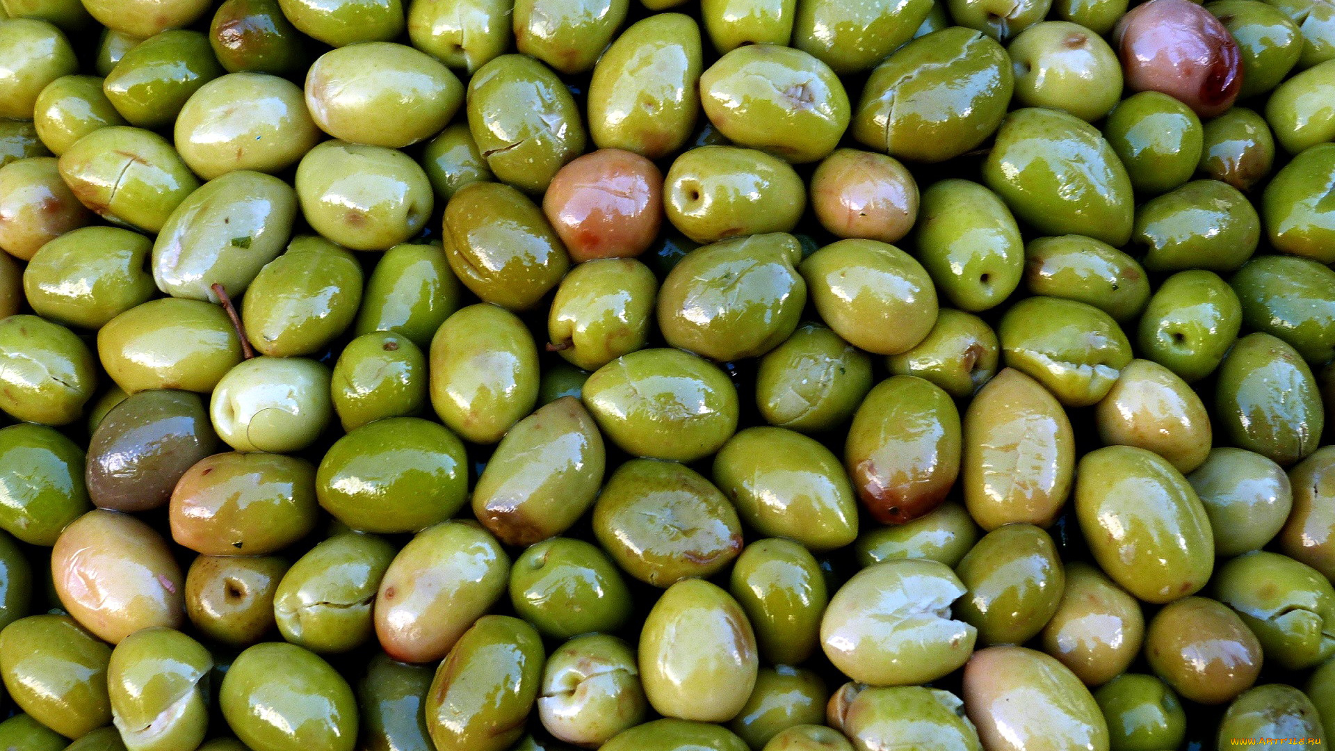еда, оливки, много, зеленые