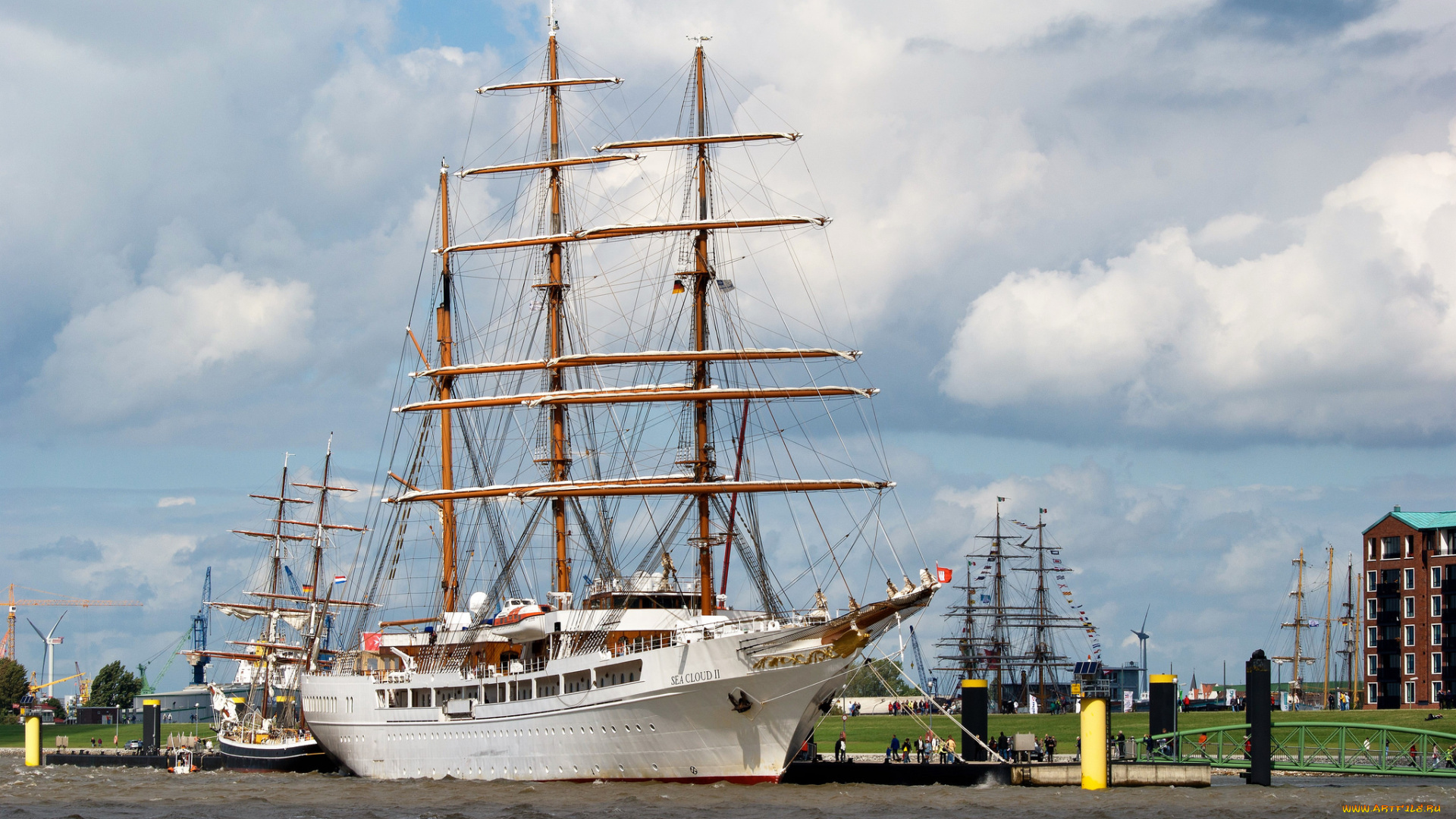 корабли, парусники, мачты, паруса