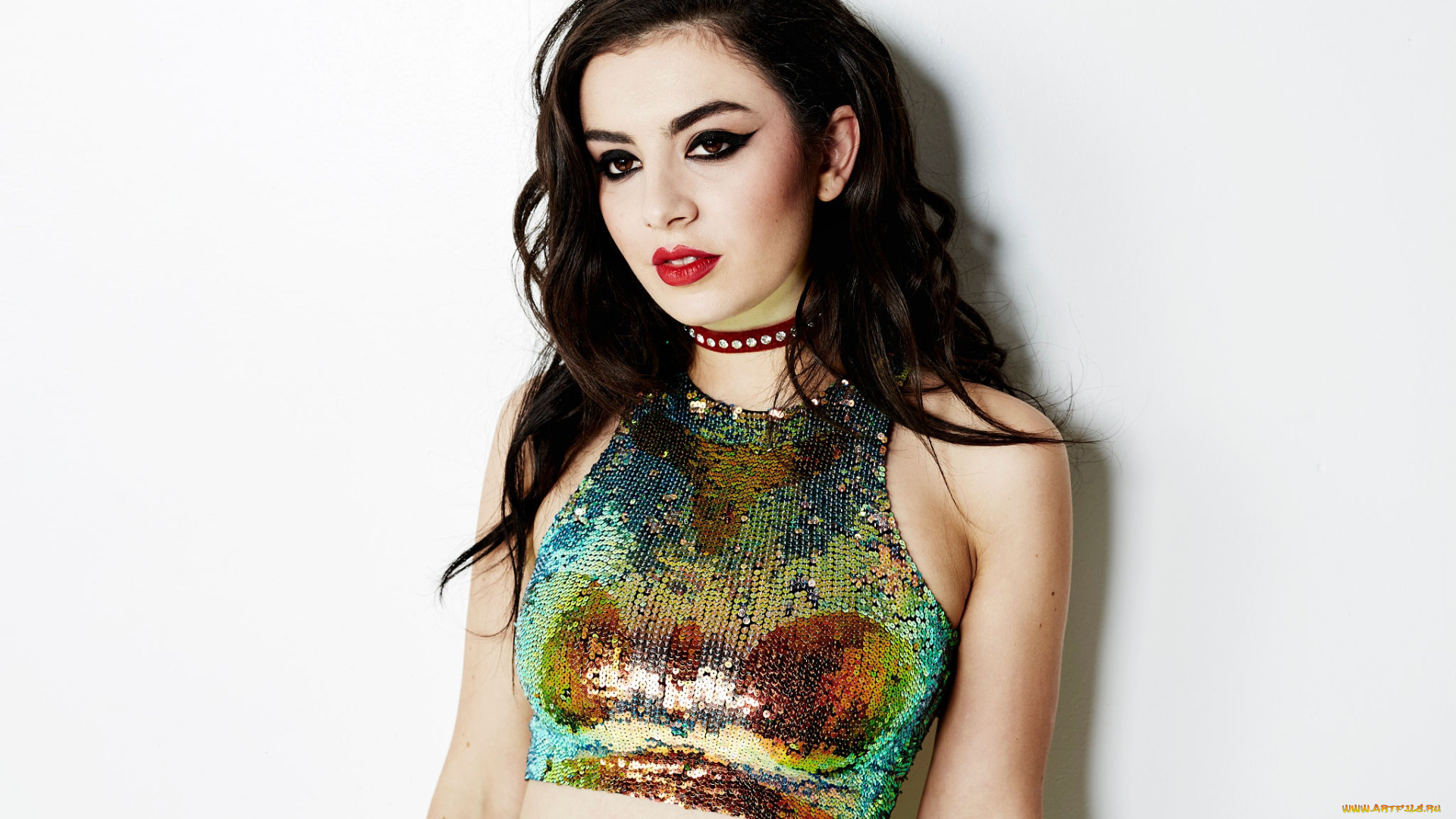 музыка, -, другое, брюнетка, charli, xcx, юбка, american, music, awards, макияж, портрет, maarten, de, boer, наряд, певица, топик, фотосессия, прическа, фон