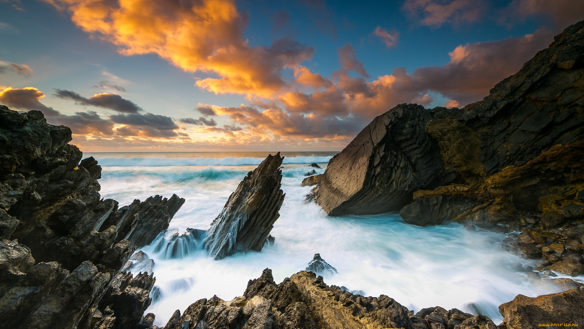 природа, побережье, берег, море