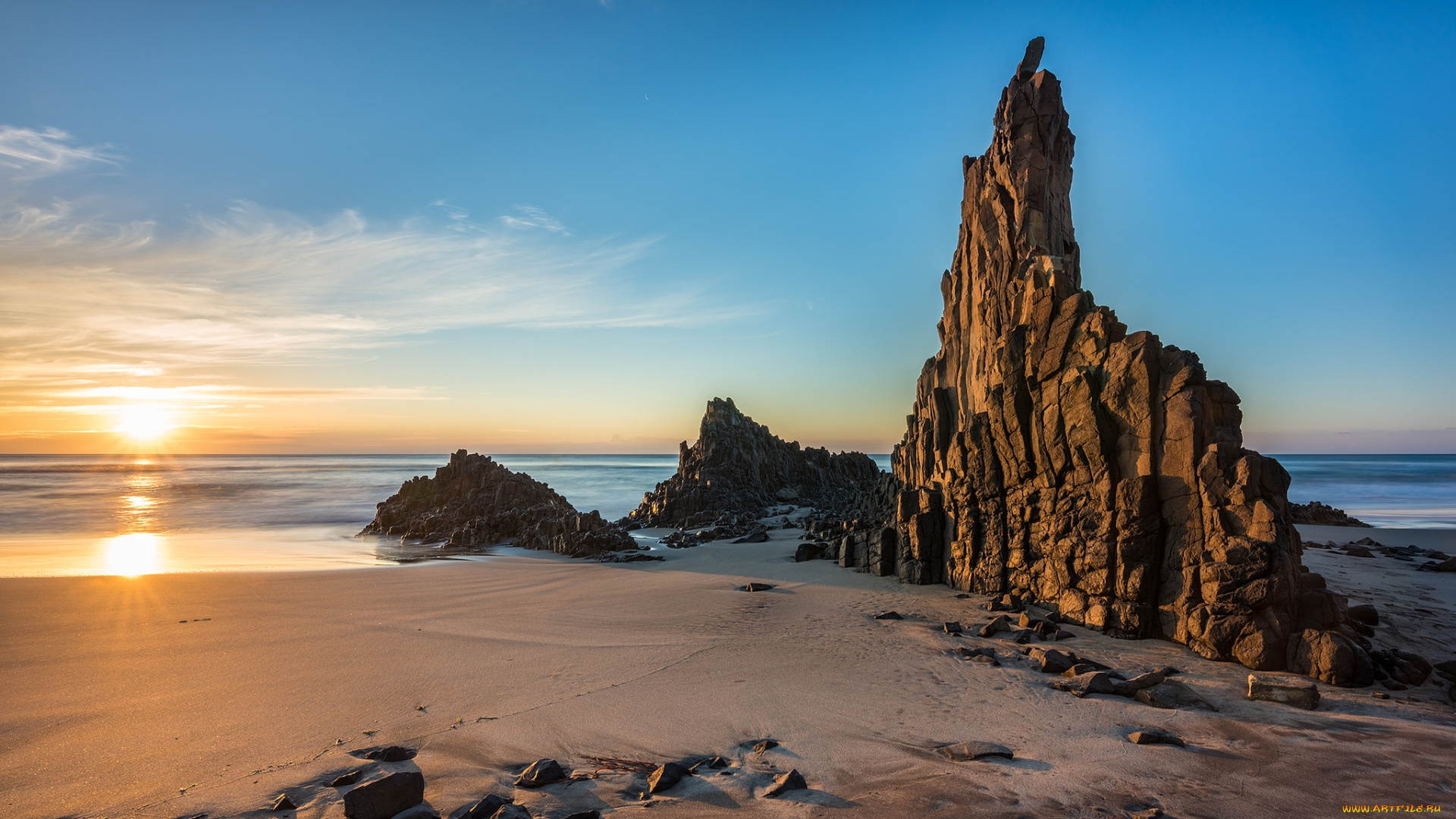 природа, побережье, берег, море