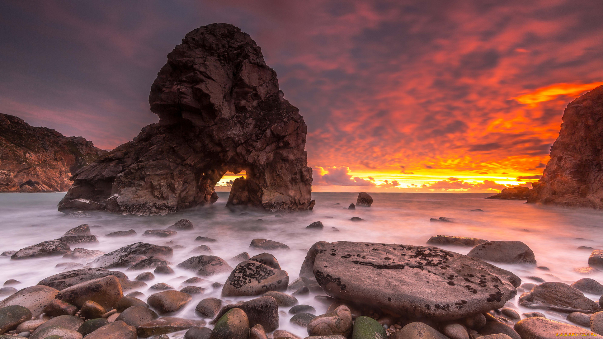 природа, побережье, берег, море