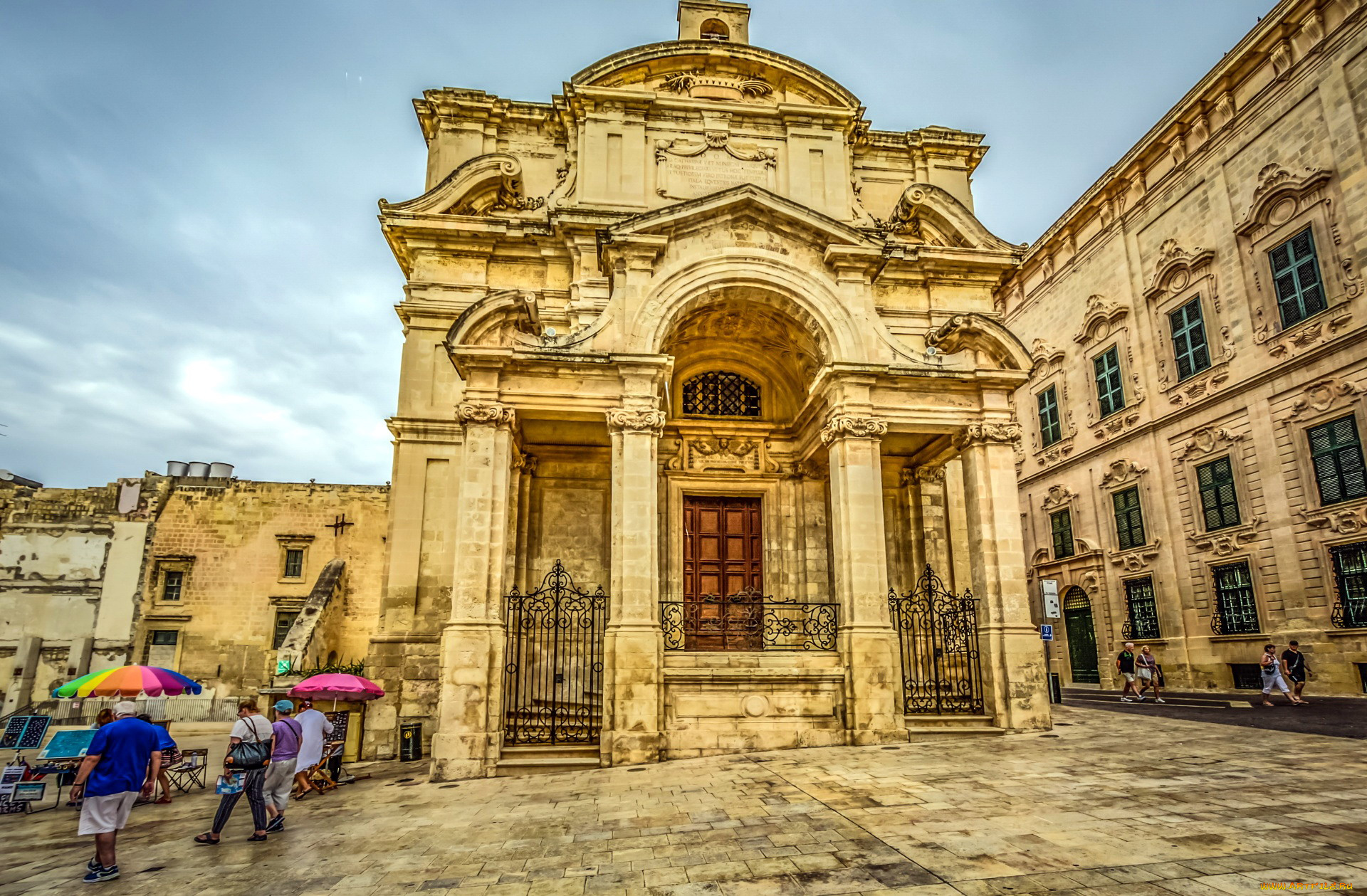 города, валетта, , мальта, здания, старинные