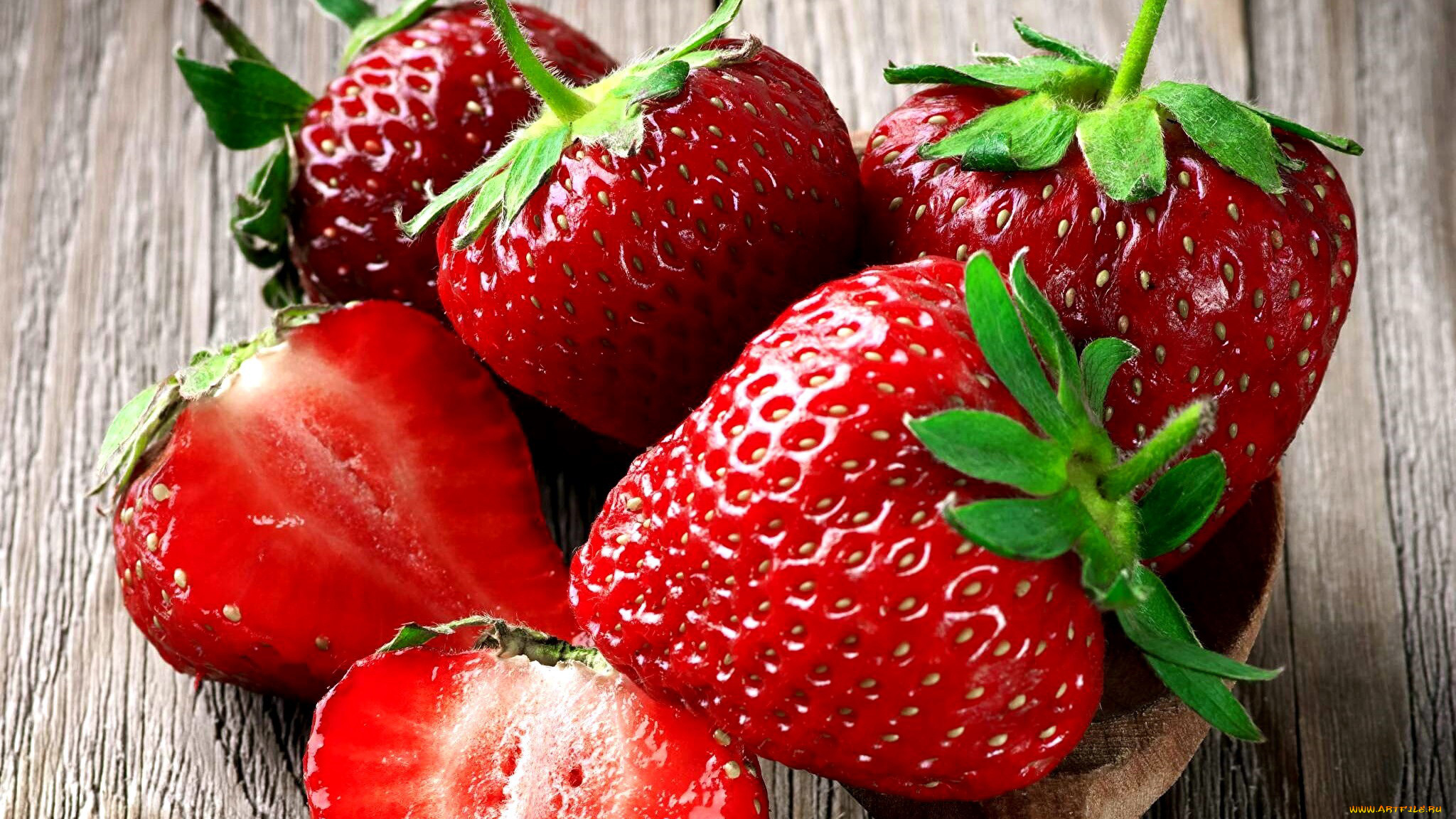 еда, клубника, , земляника, макро, ягоды