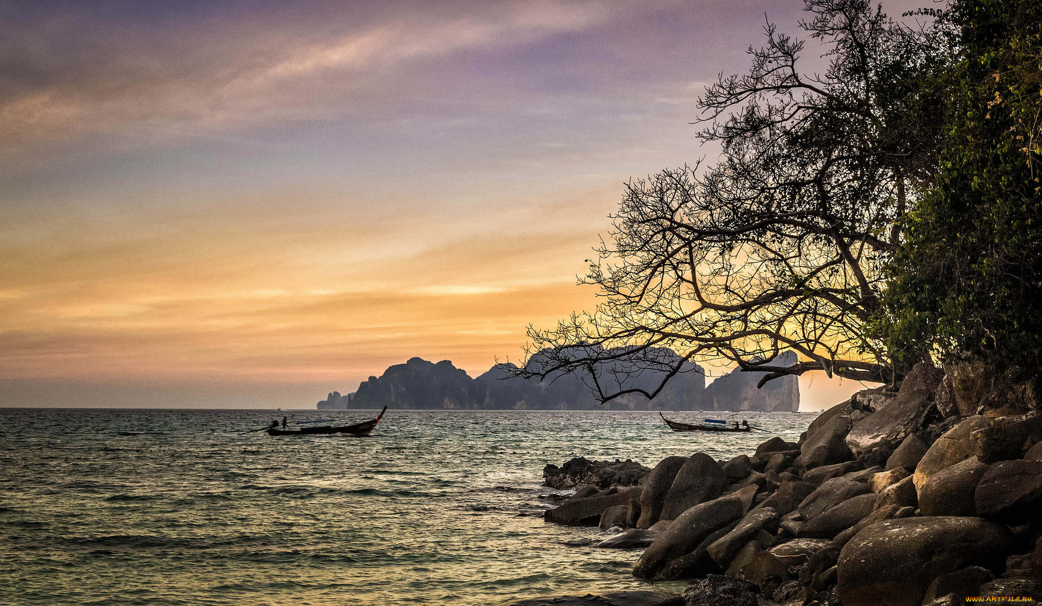 природа, побережье, берег, море