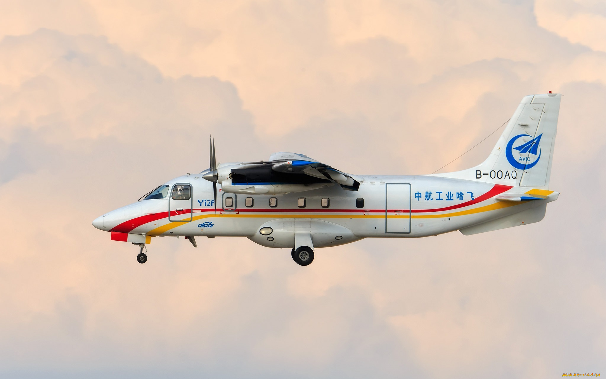 avic, y-12f, harbin, aircraft, industry, авиация, пассажирские, самолёты, полет, самолет