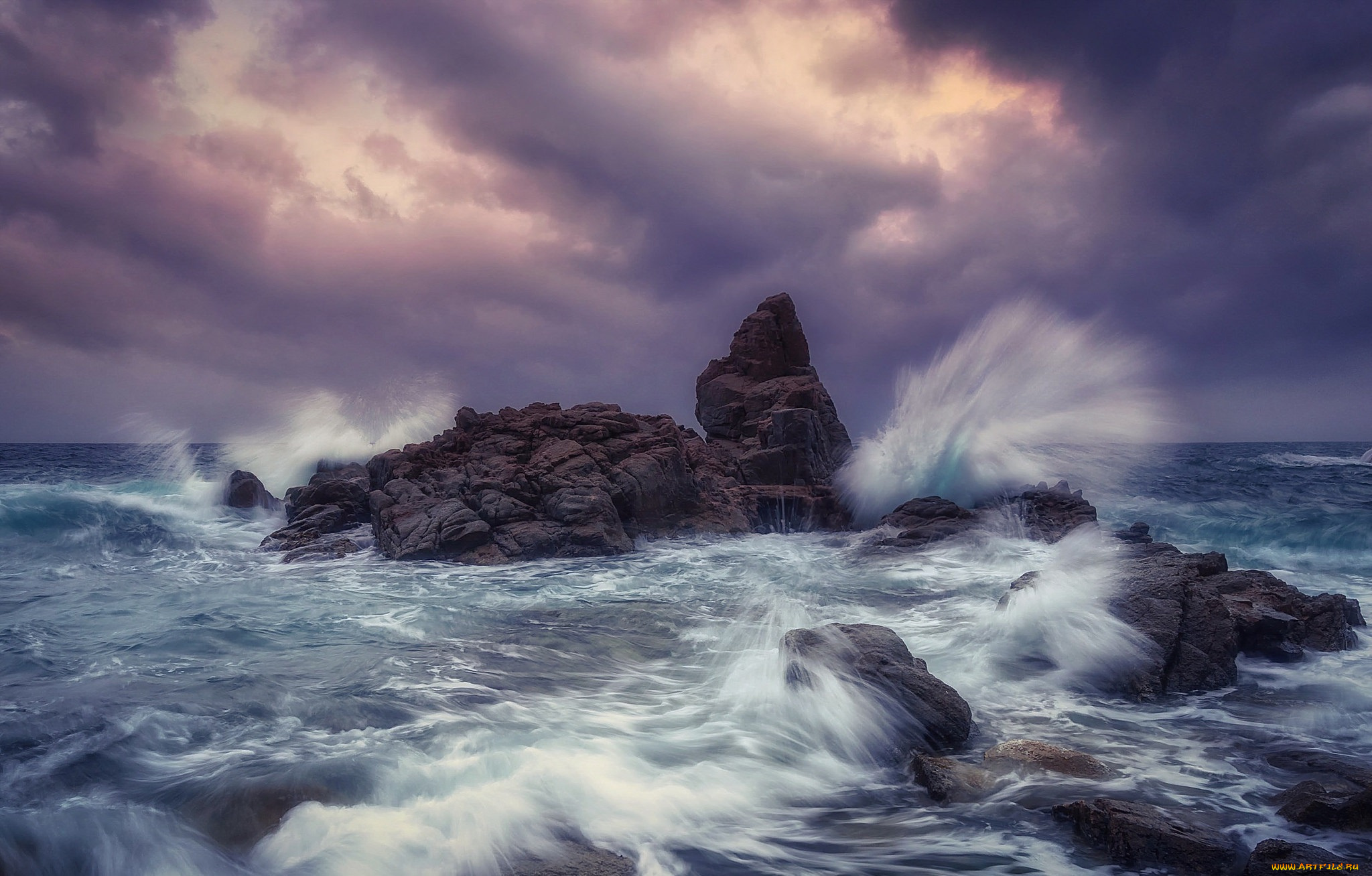 природа, побережье, берег, море