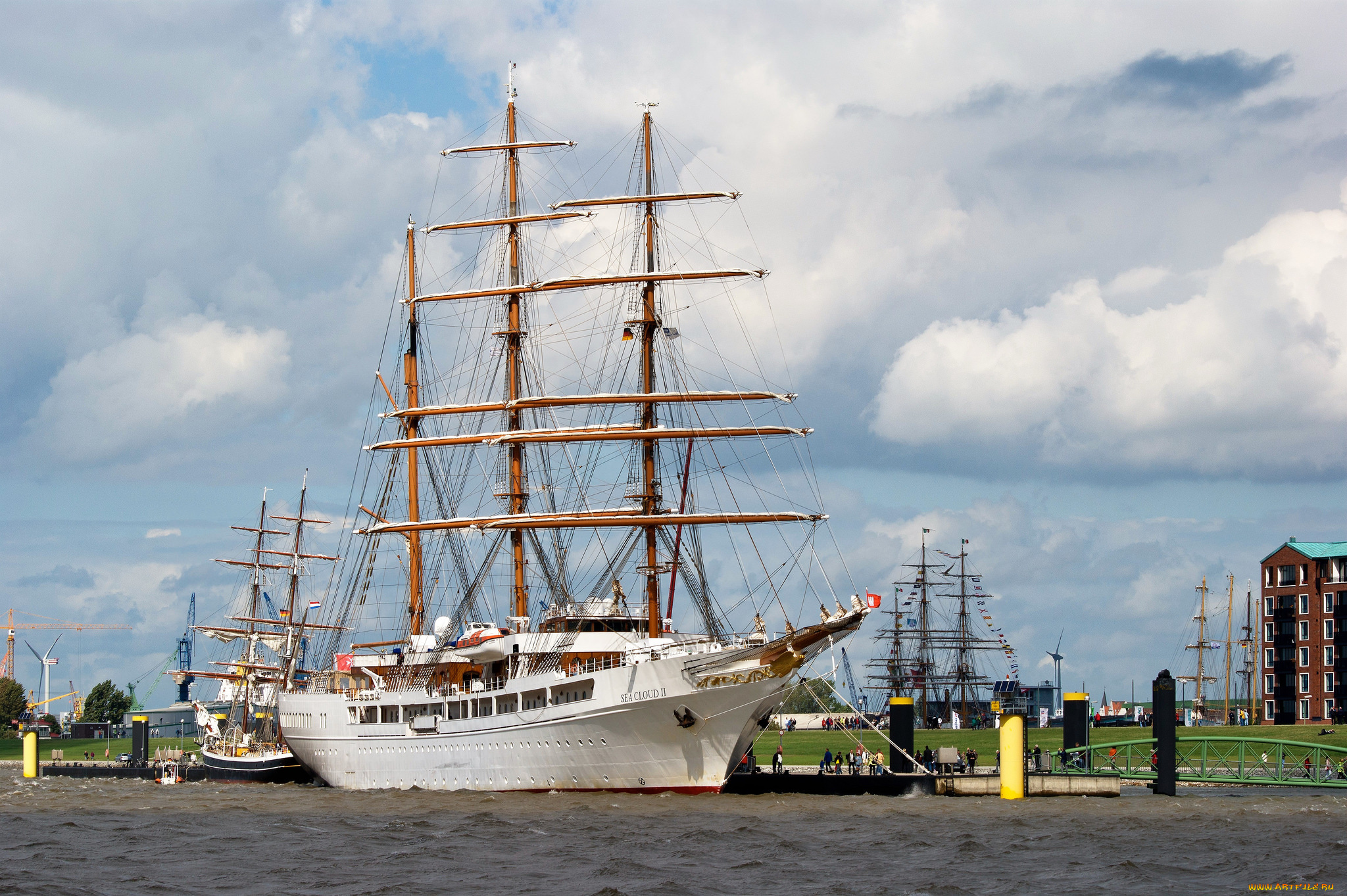 корабли, парусники, мачты, паруса