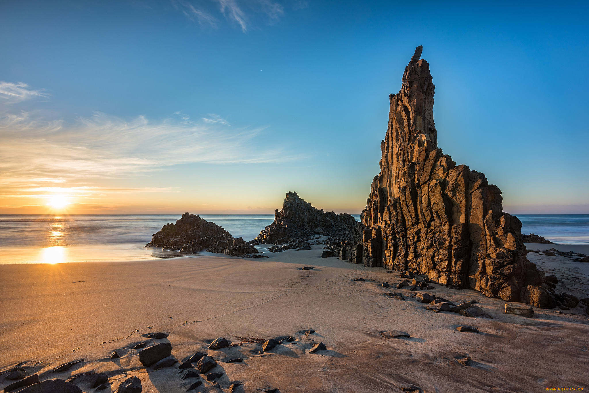 природа, побережье, берег, море