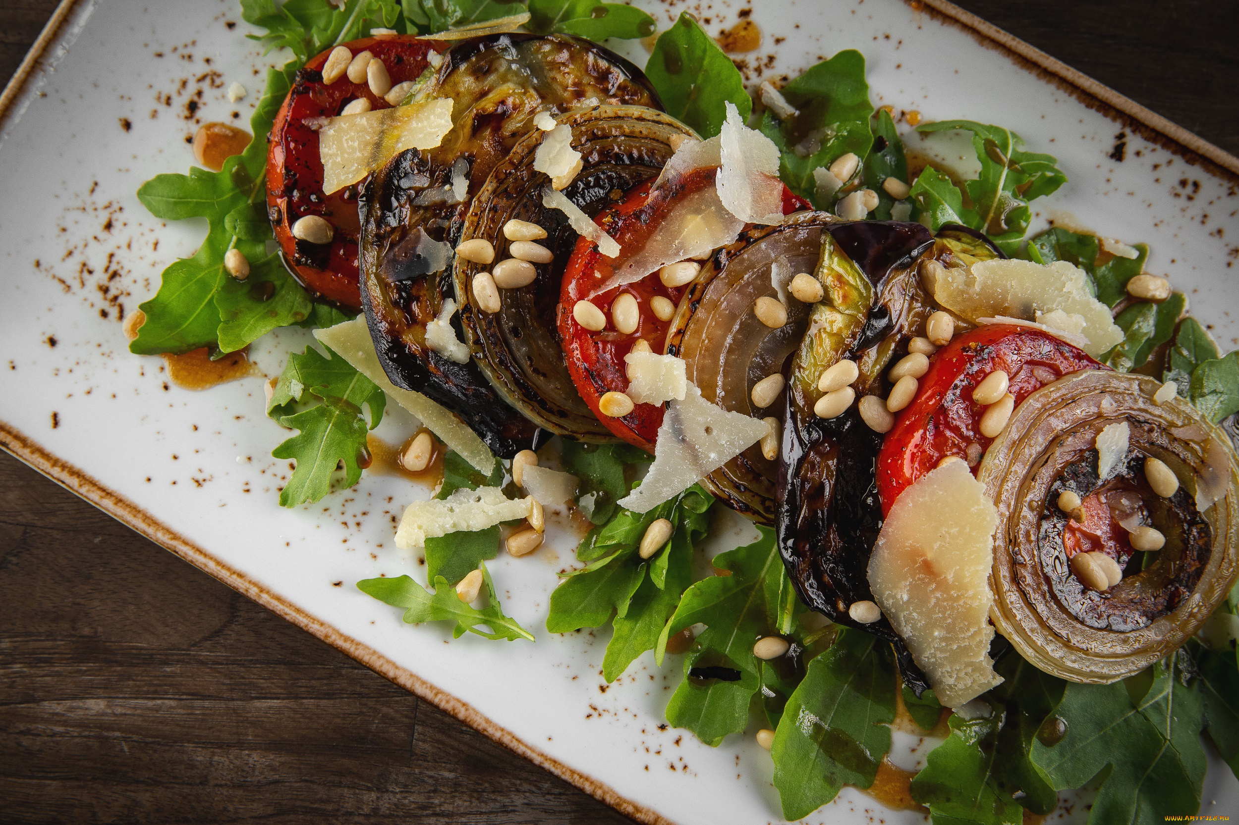 еда, салаты, , закуски, помидоры, лук, закуска, зелень