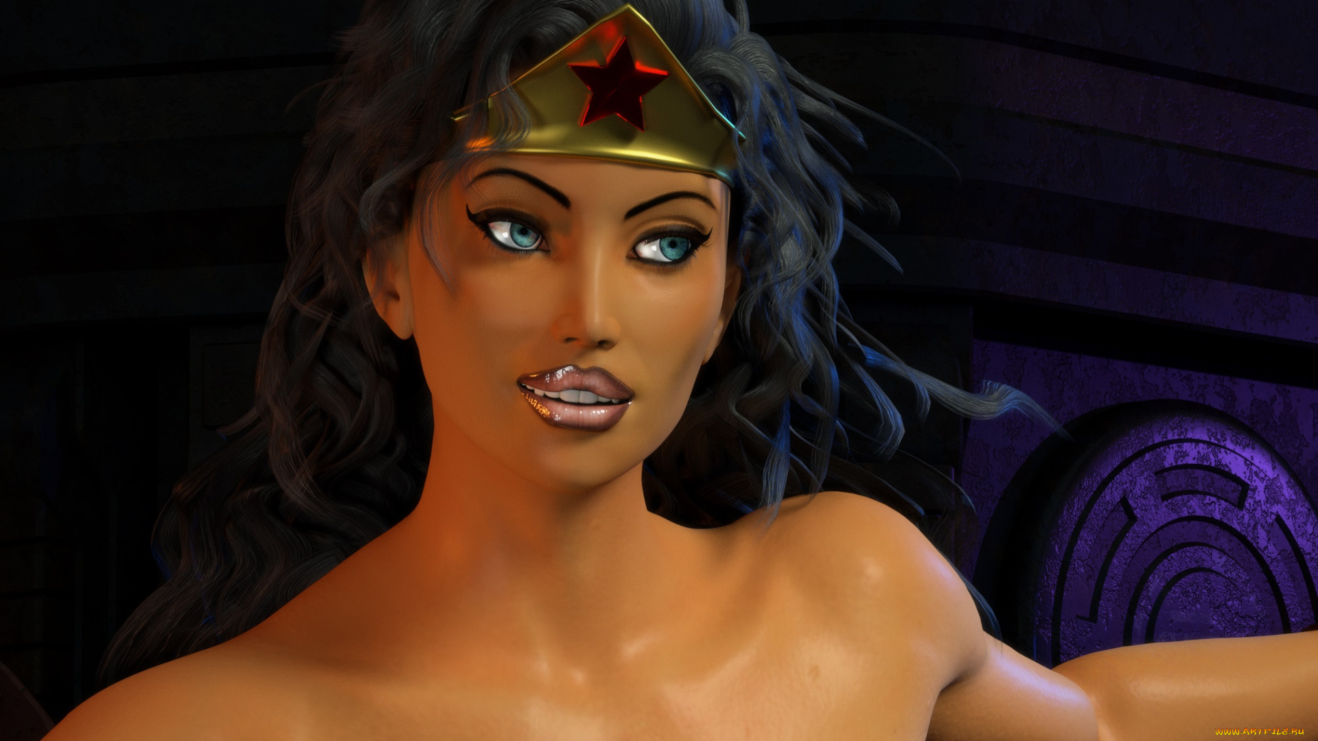 3д, графика, фантазия, , fantasy, фон, взгляд, девушка