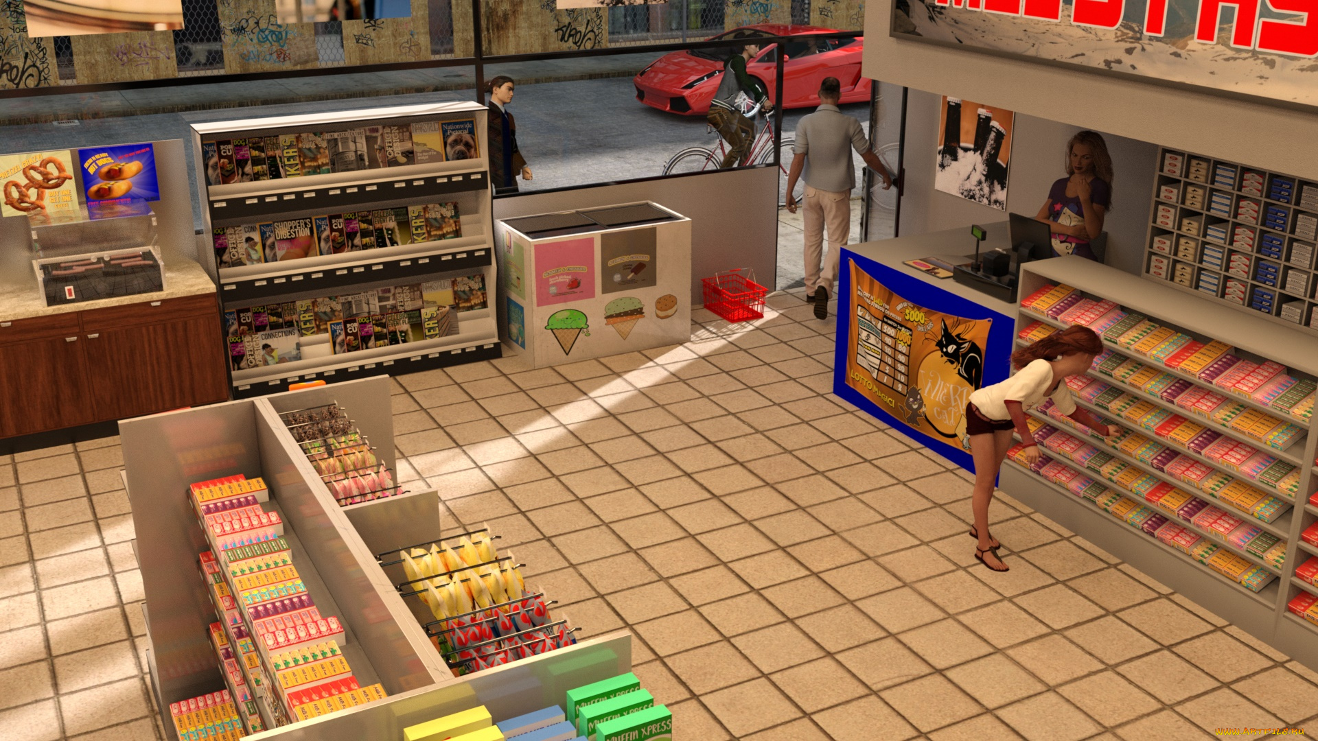 3д, графика, люди, , people, фон, взгляд, девушка