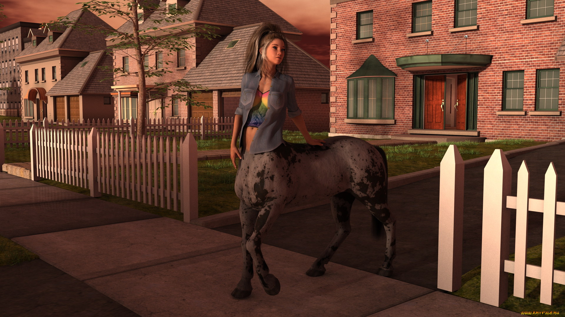 3д, графика, существа, , creatures, centaur