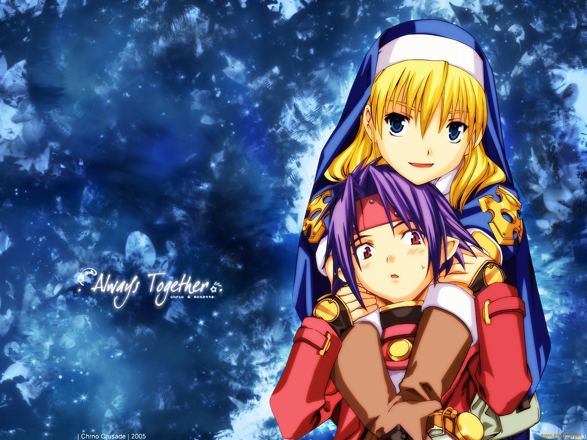 аниме, chrno, crusade, rosette, демон, chrono, christopher