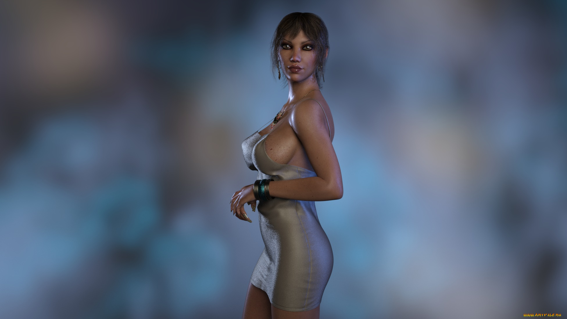 3д, графика, люди, , people, фон, взгляд, девушка
