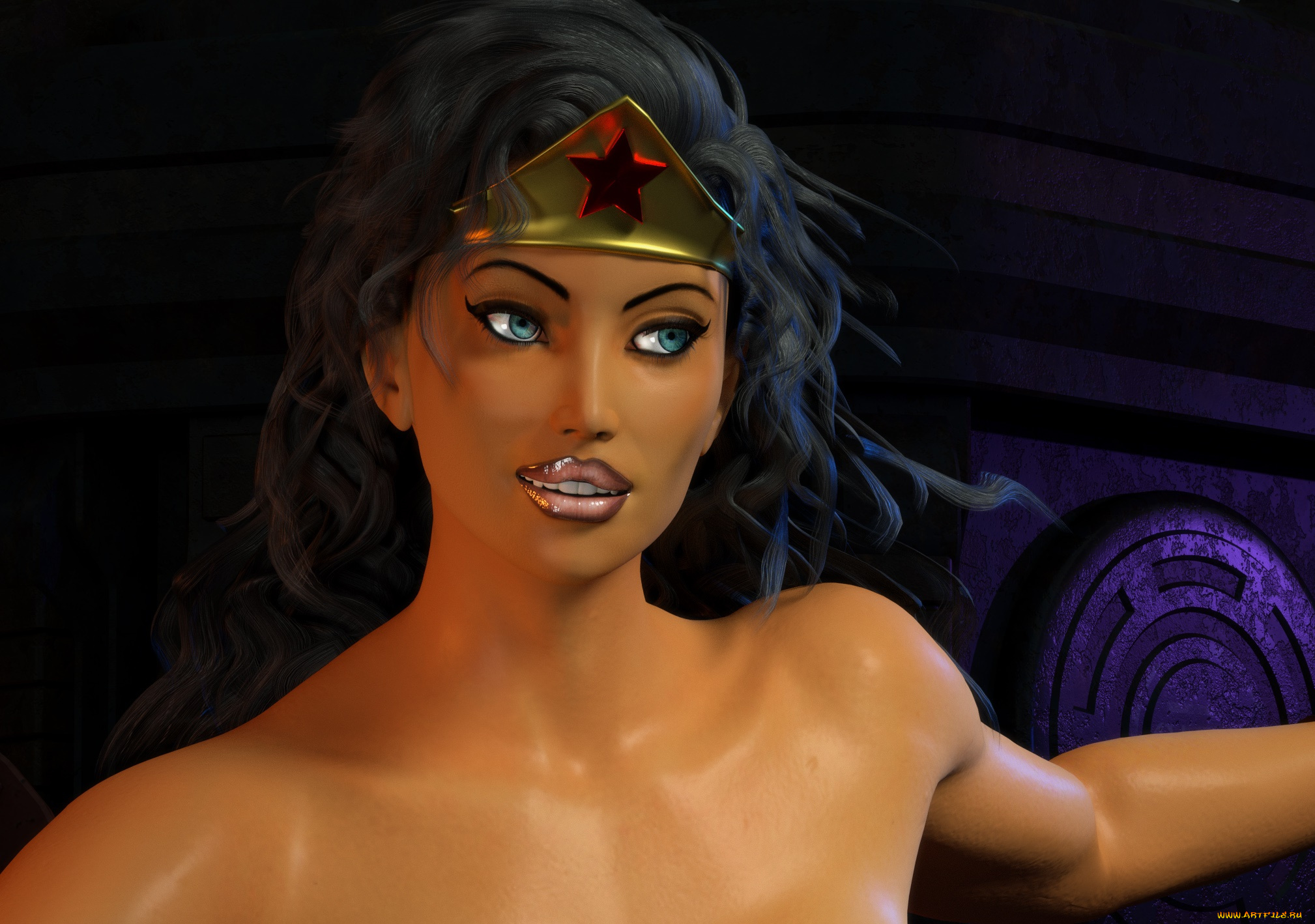 3д, графика, фантазия, , fantasy, фон, взгляд, девушка