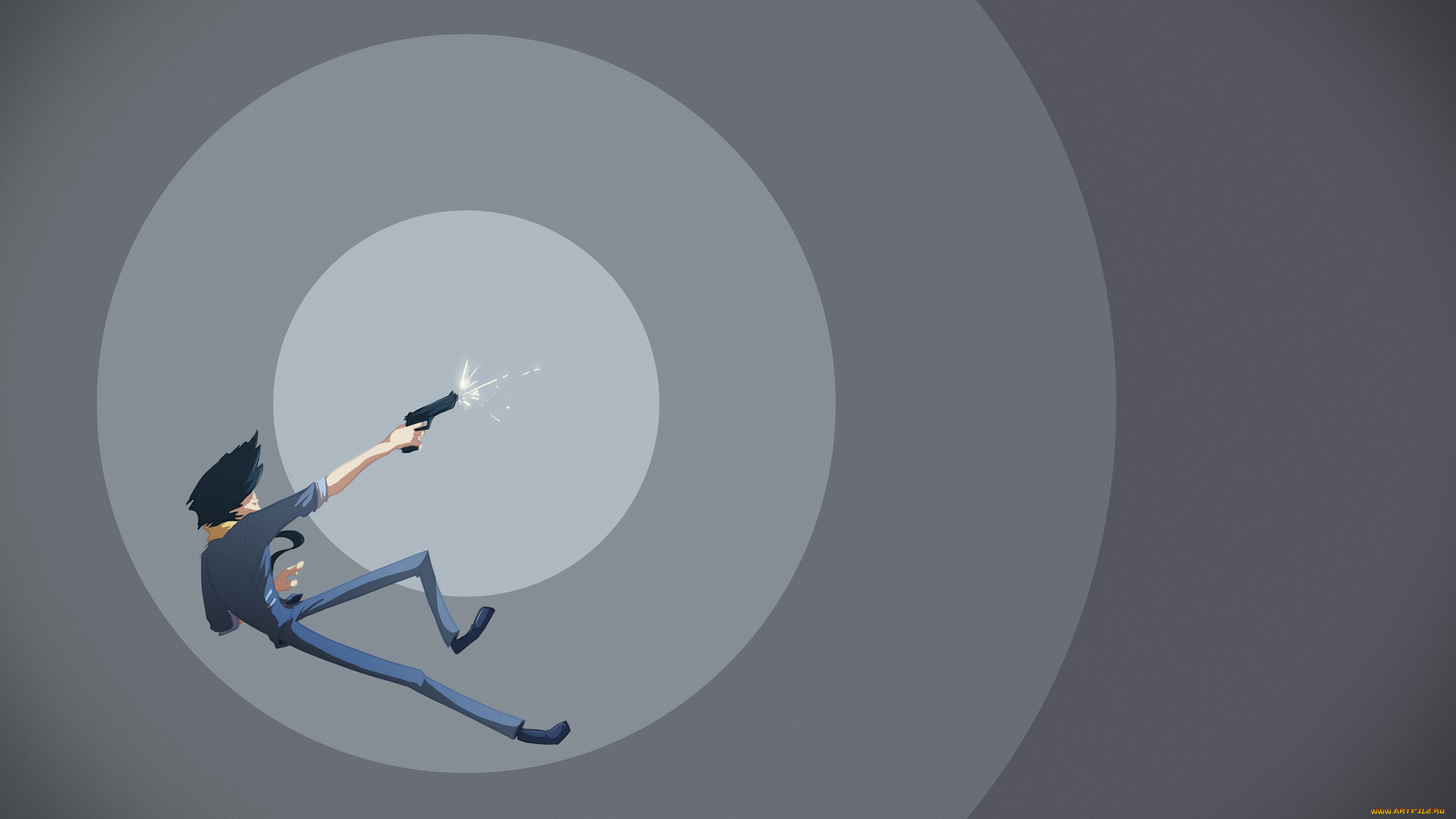 аниме, cowboy, bebop, оружие, spiegel, пистолет, spike