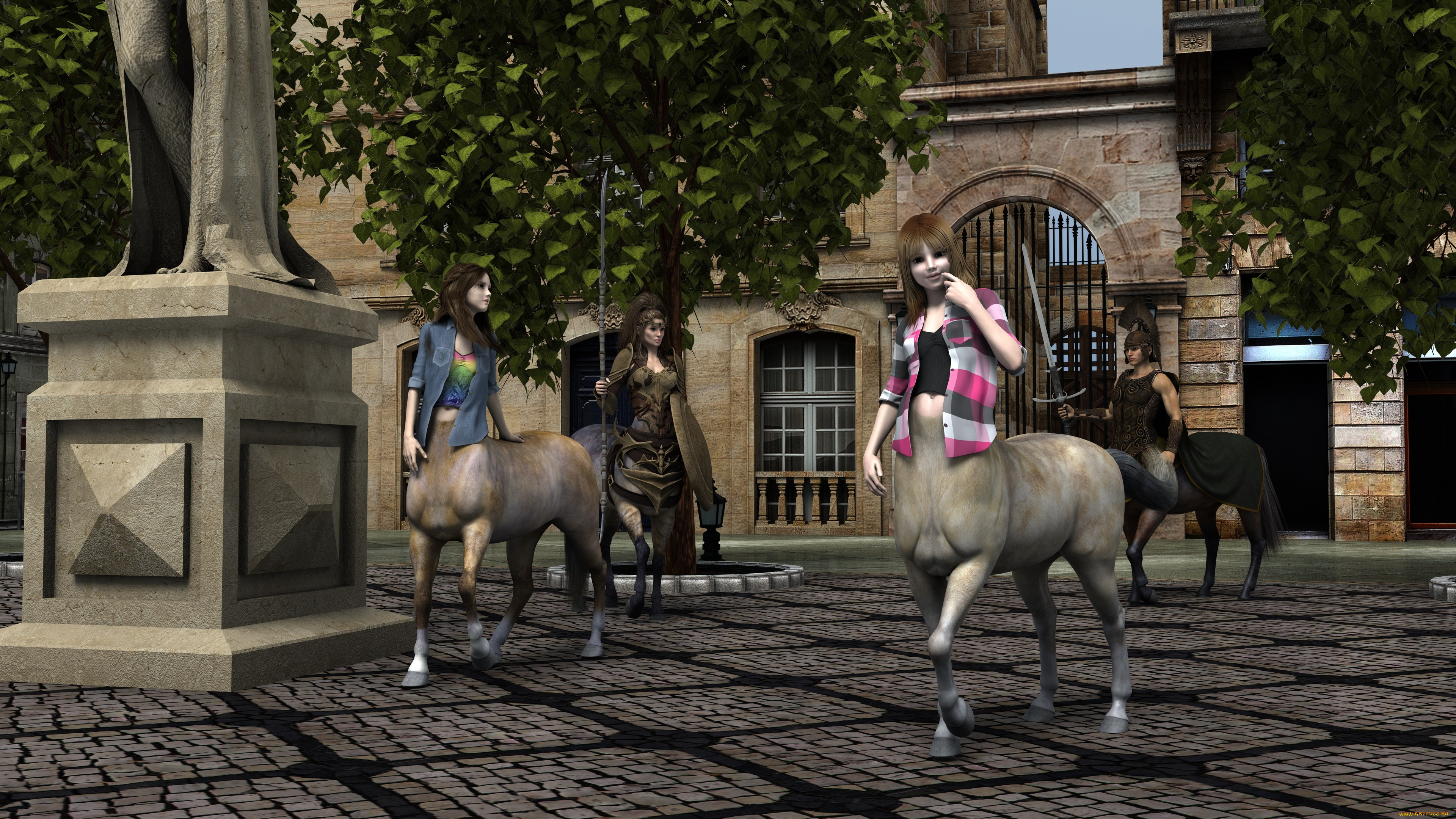 3д, графика, существа, , creatures, centaur