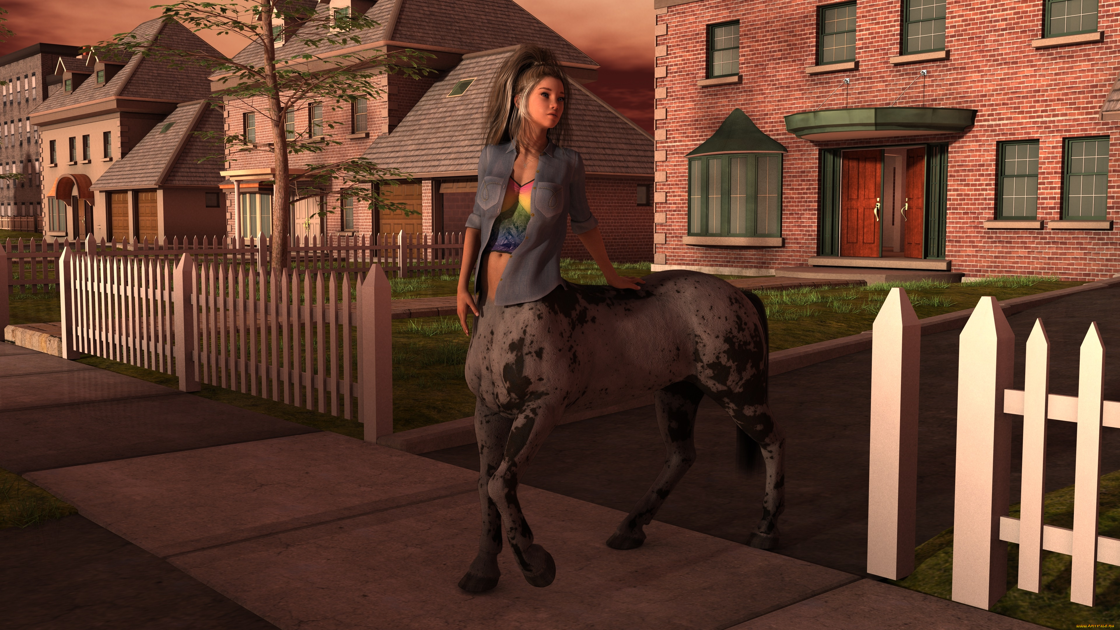 3д, графика, существа, , creatures, centaur