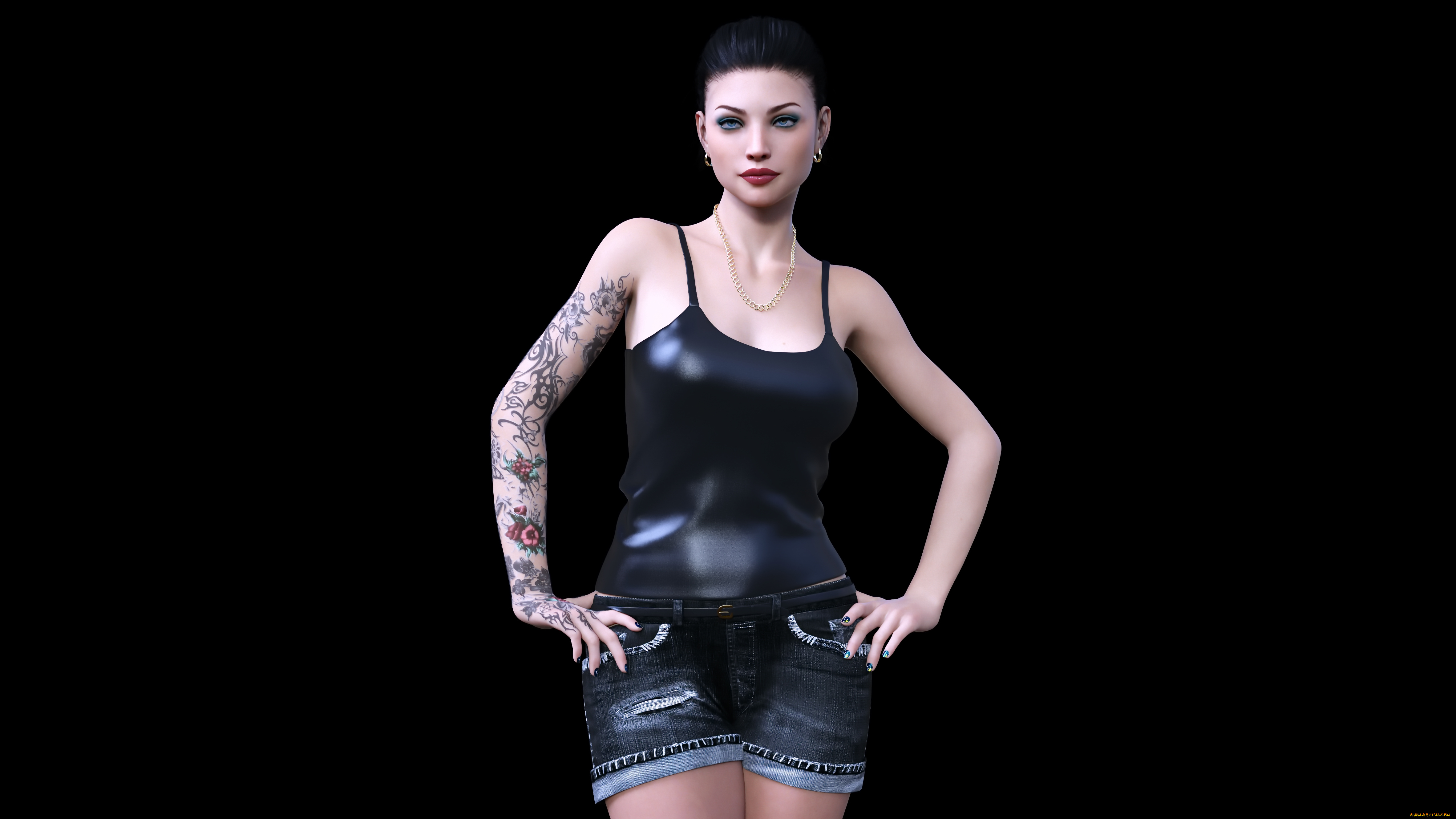 3д, графика, люди, , people, взгляд, девушка, фон