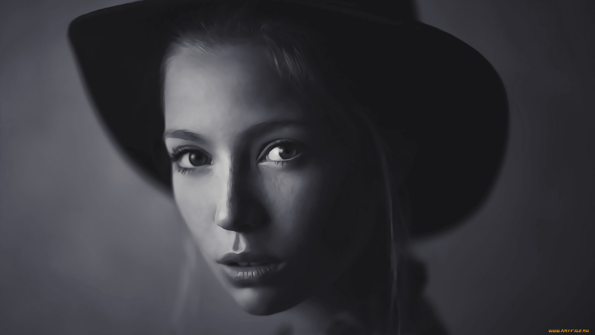 календари, компьютерный, дизайн, 2019, calendar, женщина, взгляд, лицо, девушка, шляпа